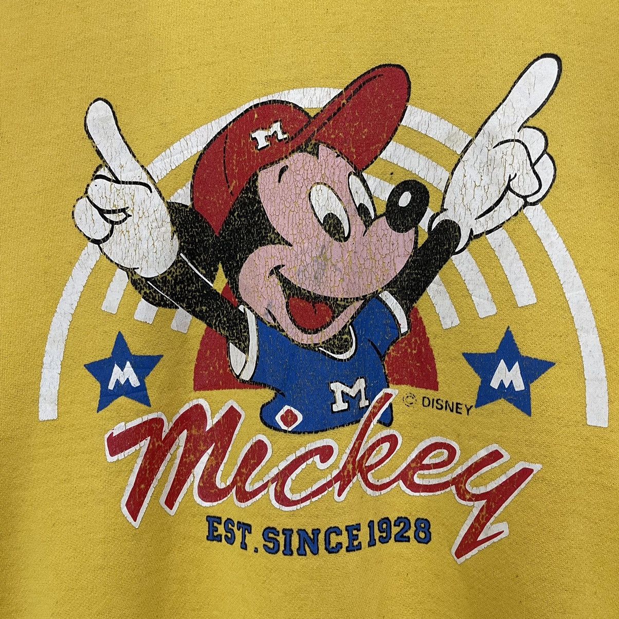 Disney × Mickey Mouse × Warner Bros Vintage 90s Mickey Mouse Big Logo Crewneck Sweatshirt Size US M / EU 48-50 / 2 - 5 Thumbnail