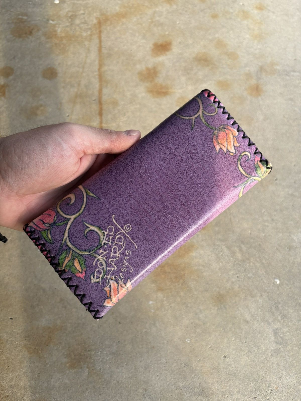 Ed Hardy Vintage Ed Hardy Tri Fold Leather Wallet Size ONE SIZE - 2 Thumbnail