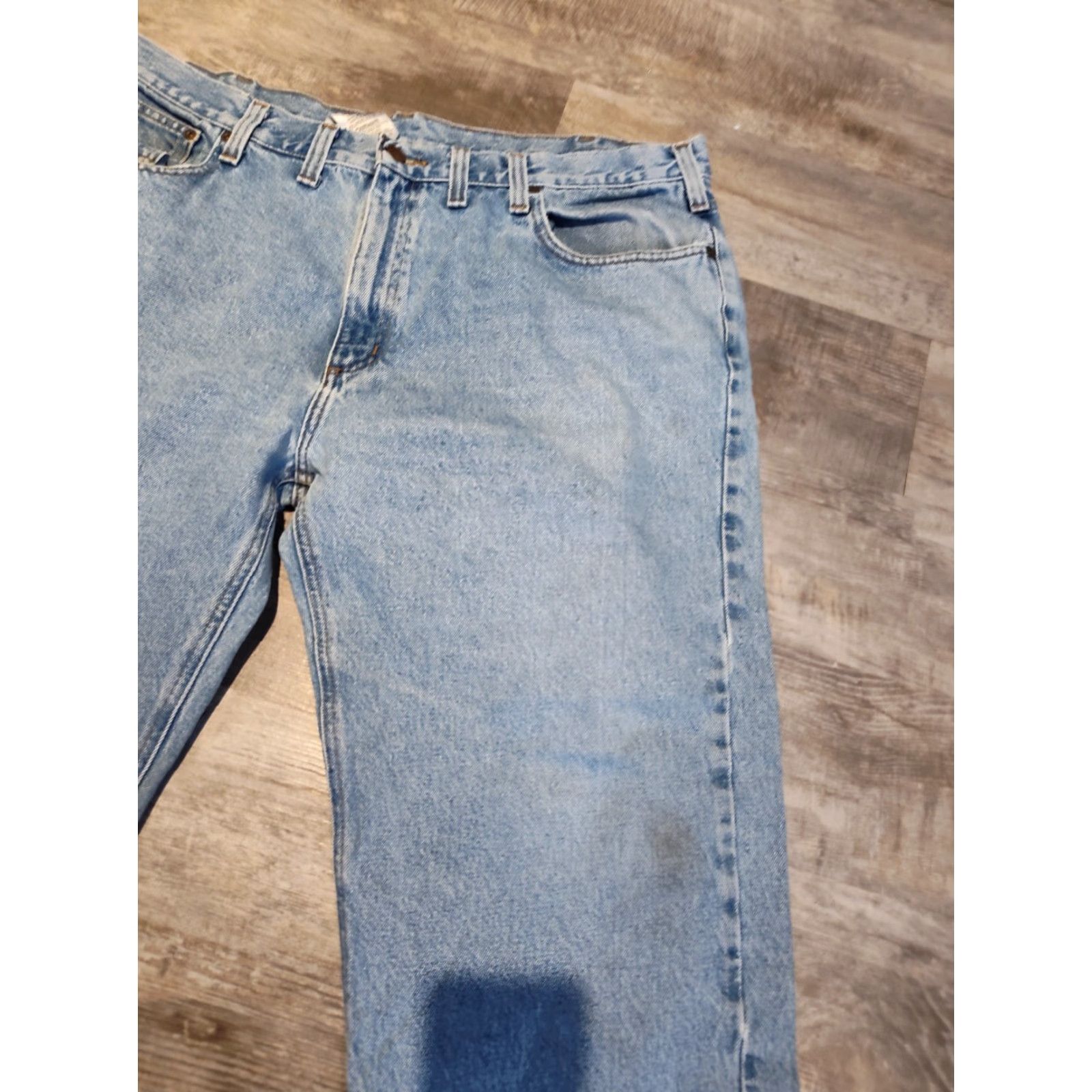 Carhartt VINTAGE Carhartt Jeans Blue Relaxed Fit Light Wash 44x30 Outdoor Mens Size US 44 / EU 60 - 5 Thumbnail
