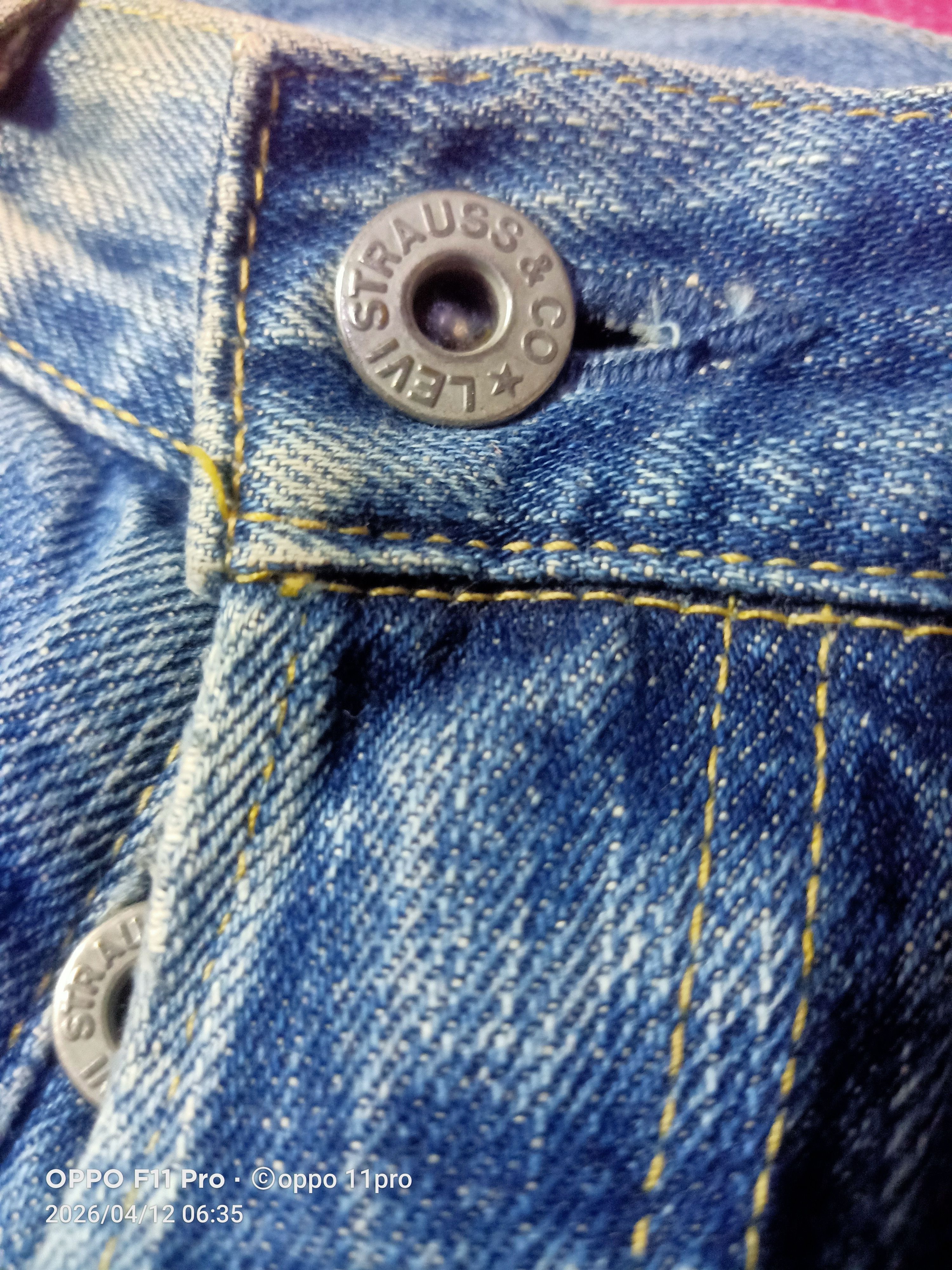 Levi's Vintage Clothing 💥 Vintage Big E 702 Redselved Distressdenim Denim 💥 Size US 30 / EU 46 - 7 Thumbnail