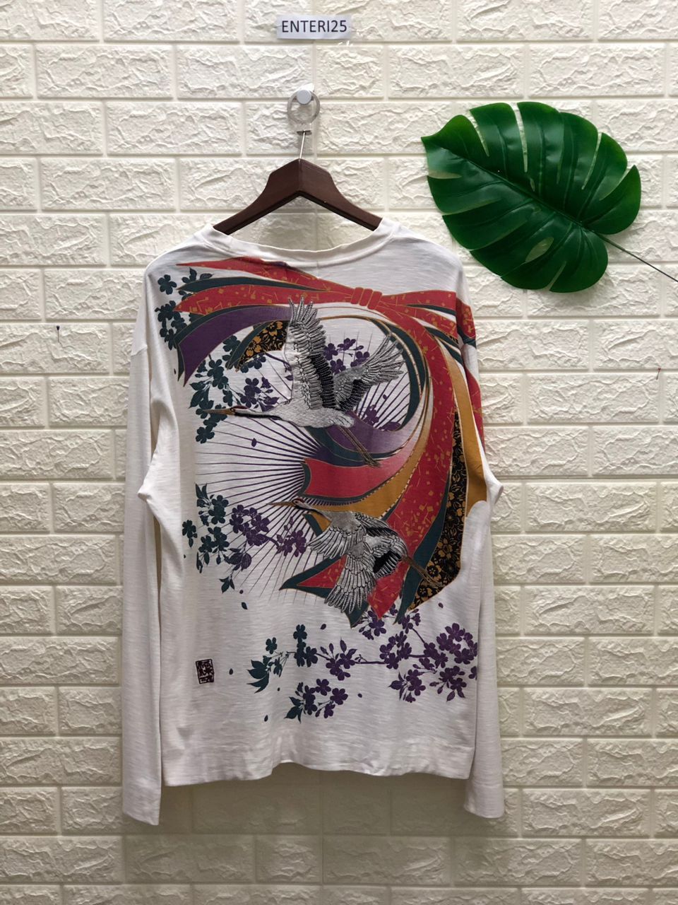 Vintage KARAKURI TAMASHII embroidery Distressed shirt Longsleeve Size US XXL / EU 58 / 5 - 2 Thumbnail