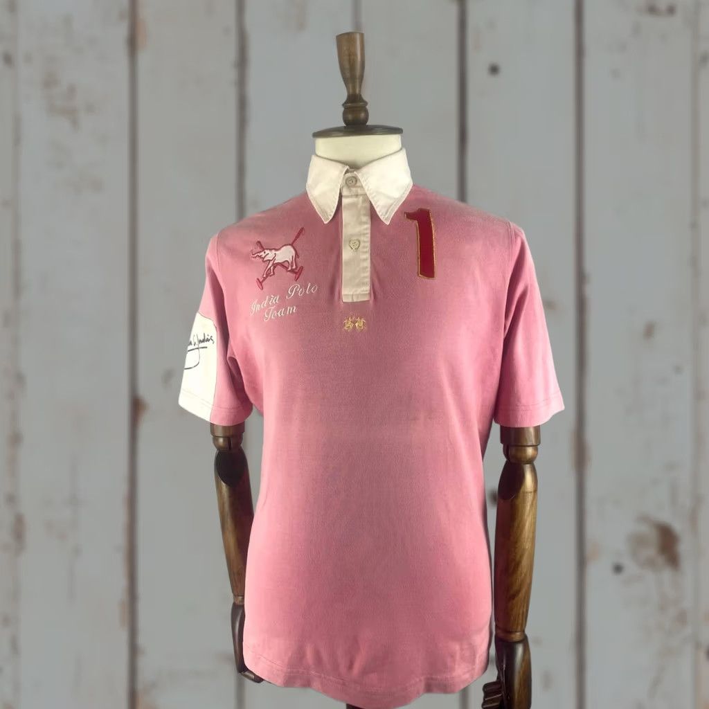 La Martina La Martina Polo Shirt Mens Size L Pink Cotton Embroidered Collared Short Sleeve Size US L / EU 52-54 / 3 - 1 Thumbnail