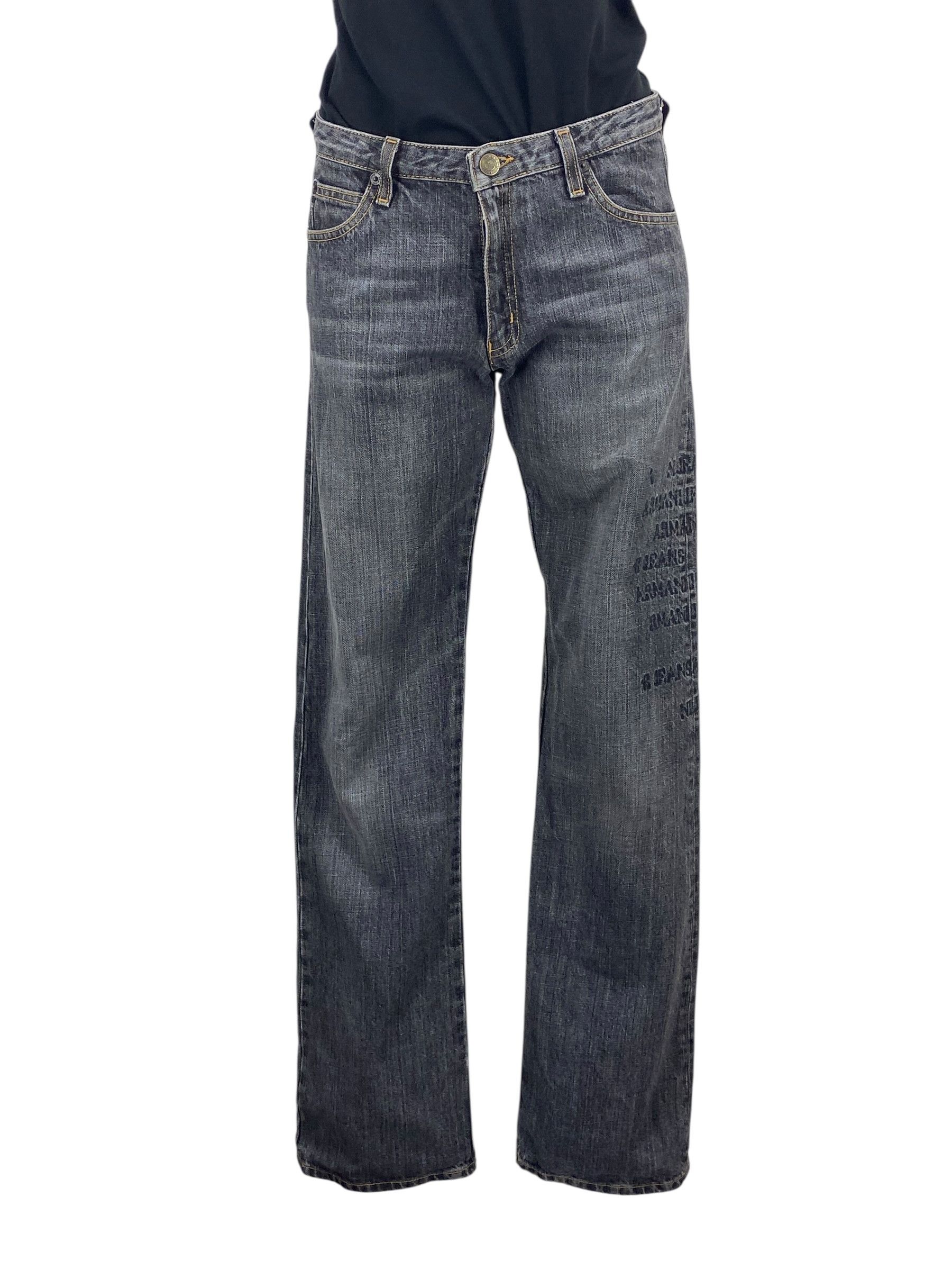 Armani Armani Jeans Distressed Denim Jeans Size US 27 - 1 Thumbnail