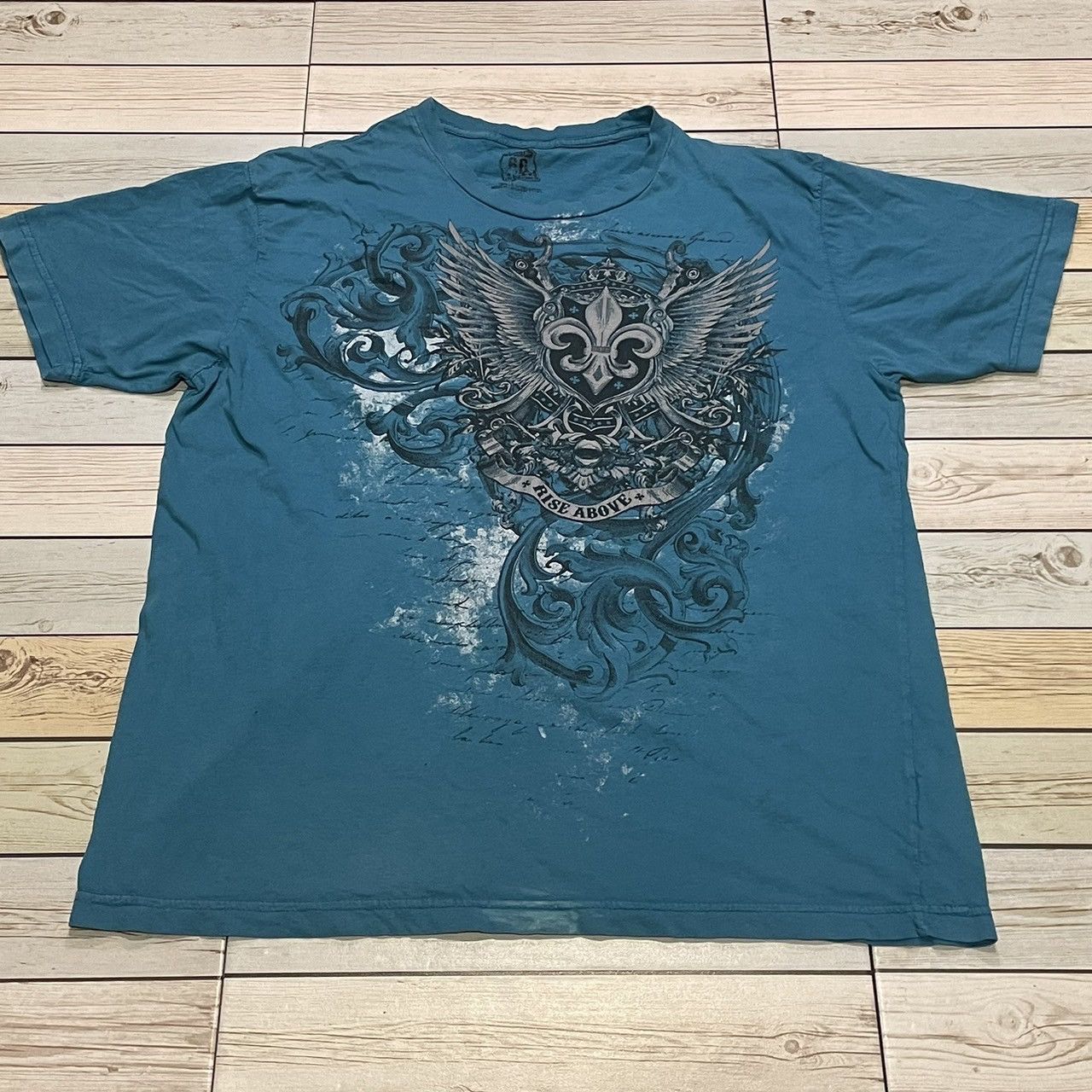 Affliction × Southpole × Tapout Rare Wings Cross Tee Y2K Affliction Style Size US XL / EU 56 / 4 - 1 Thumbnail