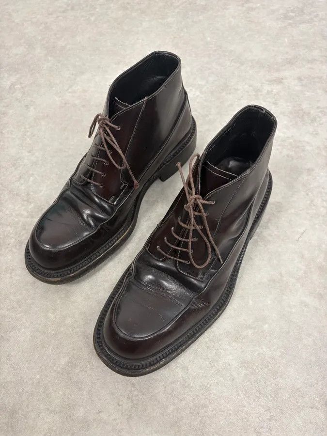 Prada 2000s Prada Brown Leather Classy Boots Size US 8 / EU 41 - 5 Thumbnail