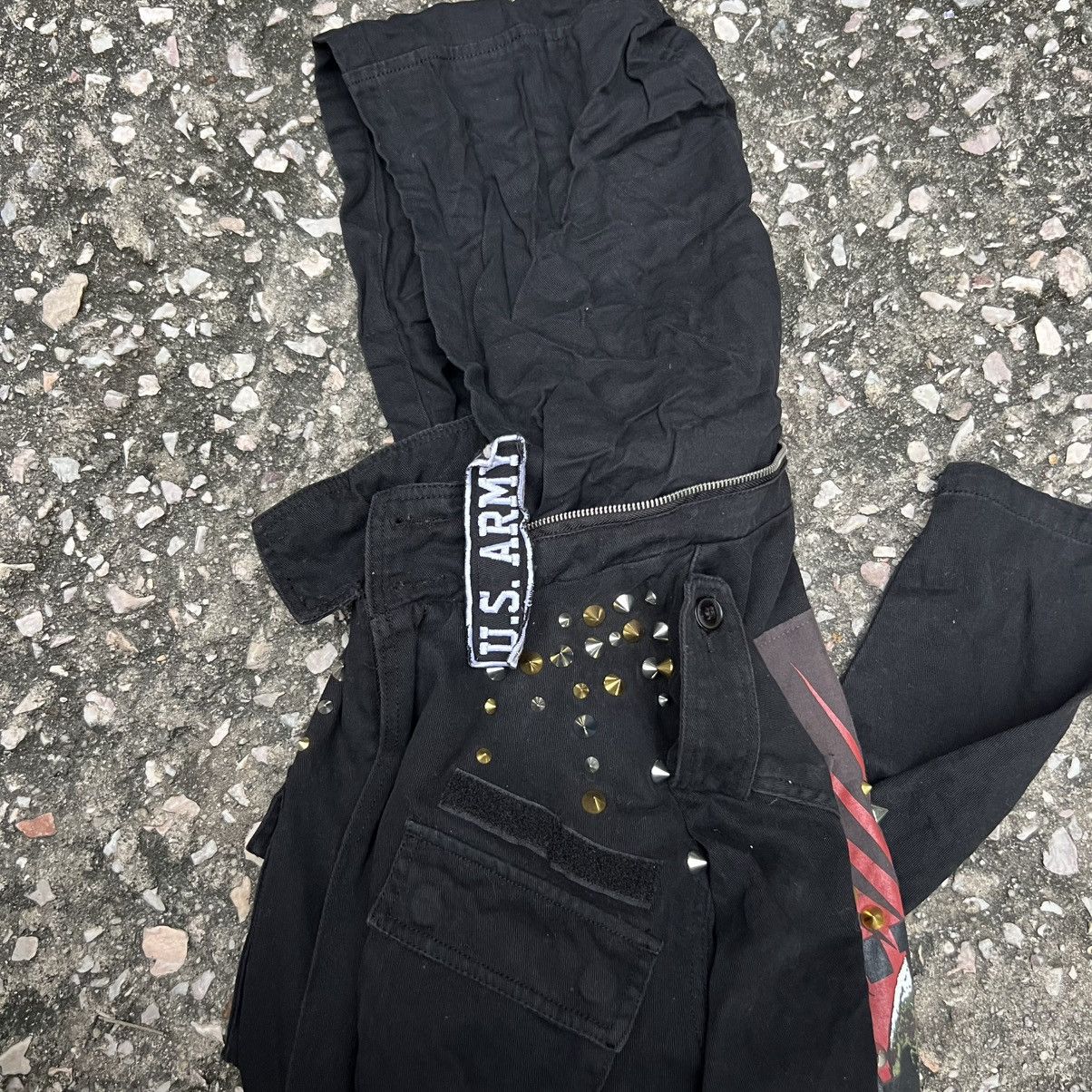 Japanese Brand “CRAZY” STUDDED METAL PUNK US ARMY JACKET Size US S / EU 44-46 / 1 - 21 Thumbnail