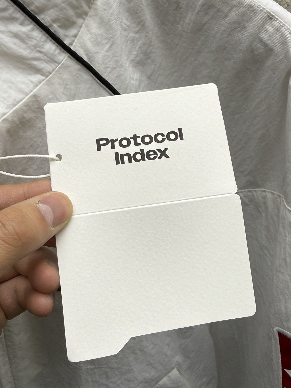 PROJECT G/R PROTOCOL INDEX EXAGGERATED SHOULDER AIR JACKET-WHITE Size US M / EU 48-50 / 2 - 3 Thumbnail