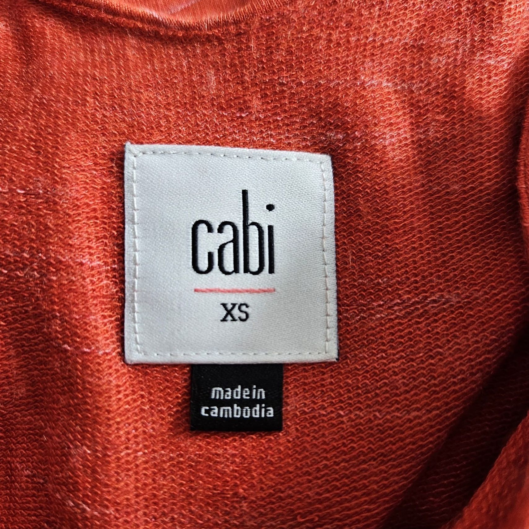 Vintage Cabi 5972 Womens Weekend Tank Dress Sz XS Orange Scoop Neck Rayon Blend Size XS / US 0-2 / IT 36-38 - 5 Thumbnail