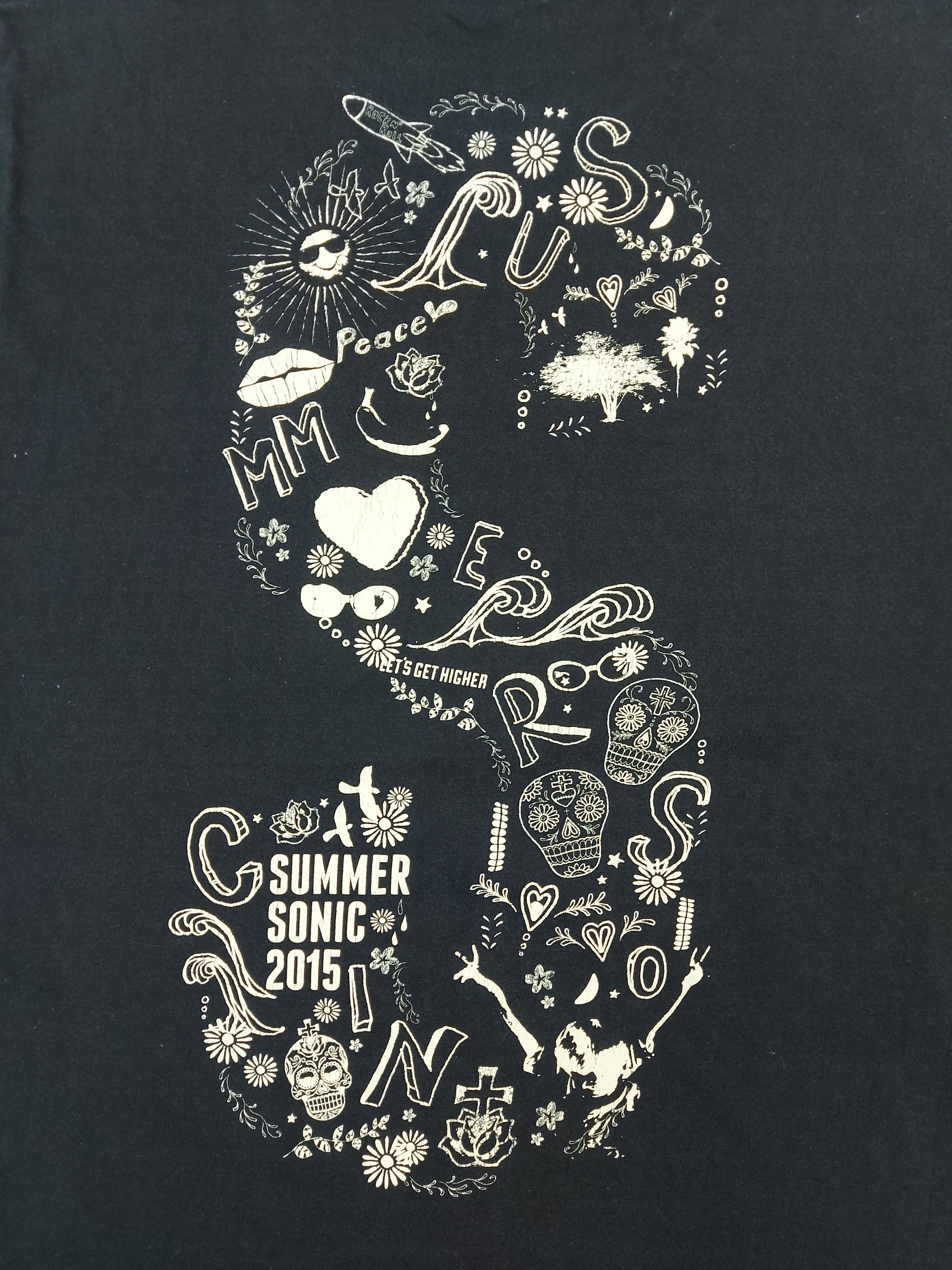 Band Tees × Japanese Brand Summer Sonic Festival 2015 Spell Out Logo Band List TEE Size US L / EU 52-54 / 3 - 7 Thumbnail