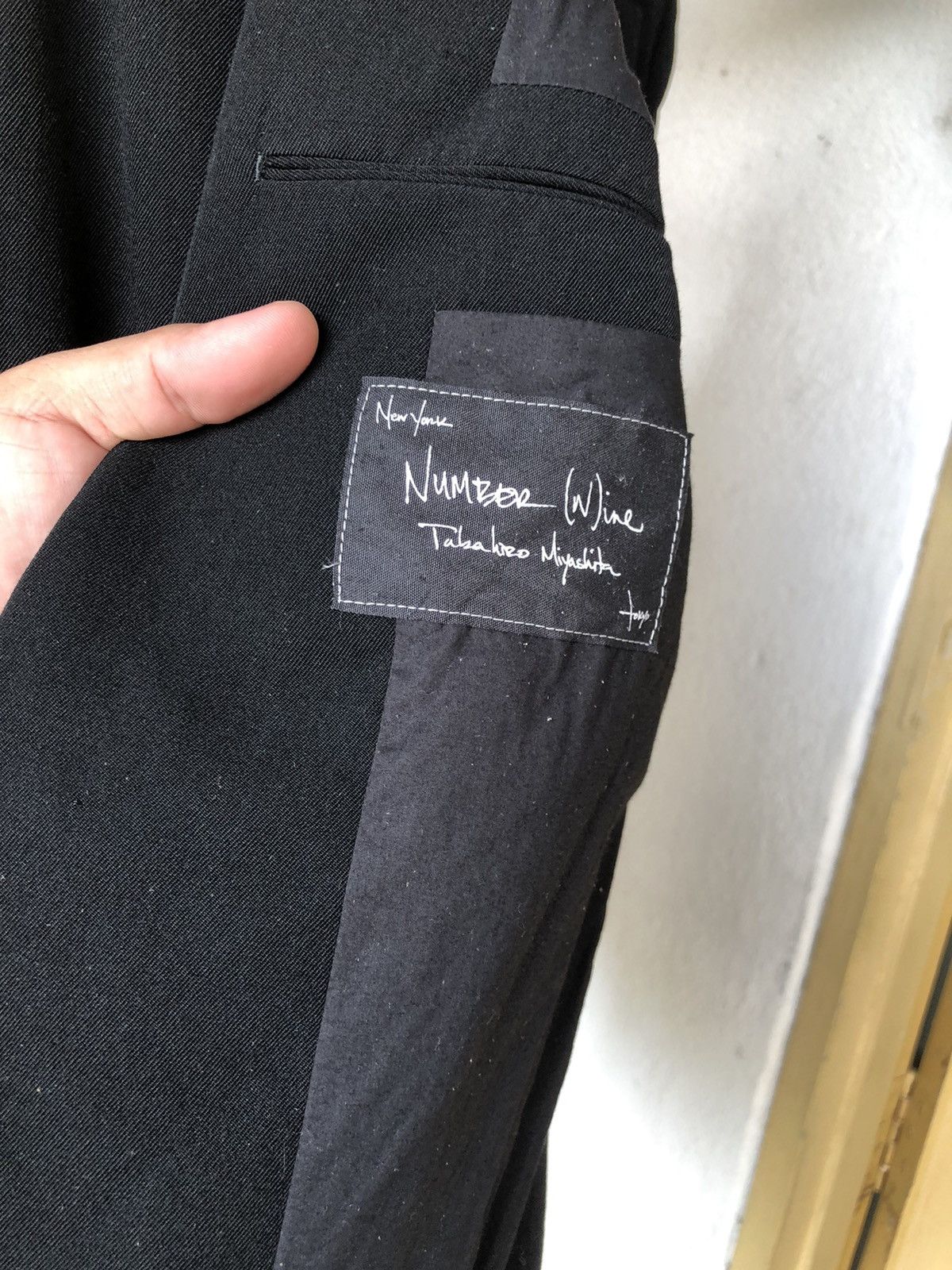 Number (N)ine Rare❗️Number Nine Distressed Leather Blazer Jacket Size US S / EU 44-46 / 1 - 21 Thumbnail