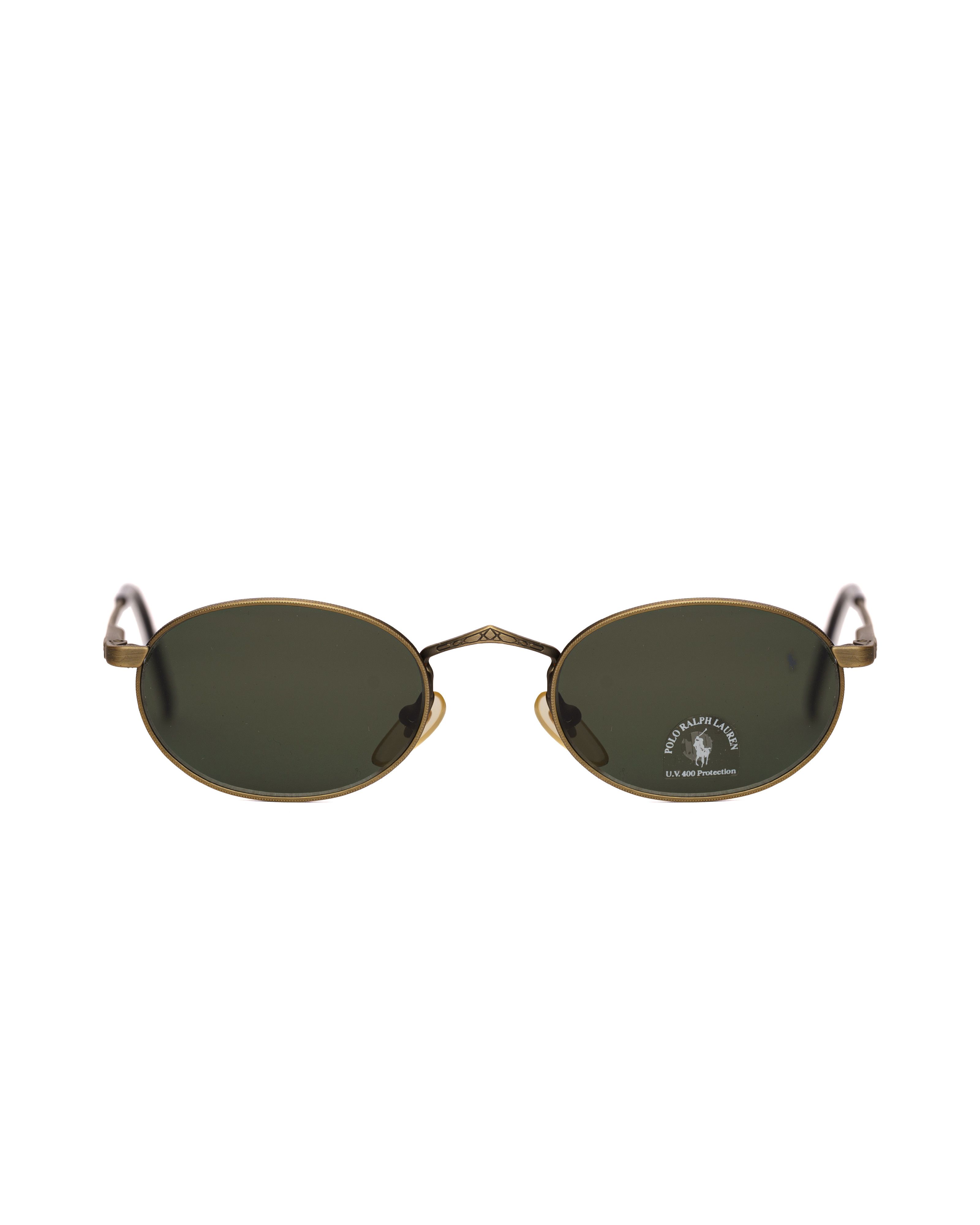 Polo Ralph Lauren Polo Ralph Lauren '90s Antique Brown Oval Sunglasses Size ONE SIZE - 2 Thumbnail