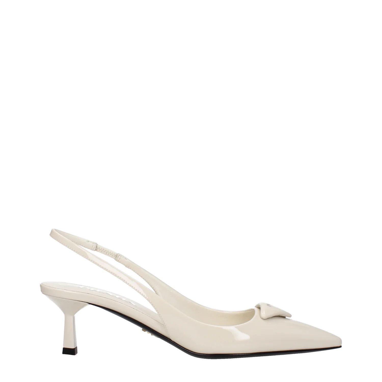 Prada ob1o1e1124 Patent Leather Sandals in Ivory Size US 6.5 / IT 36.5 - 1 Thumbnail