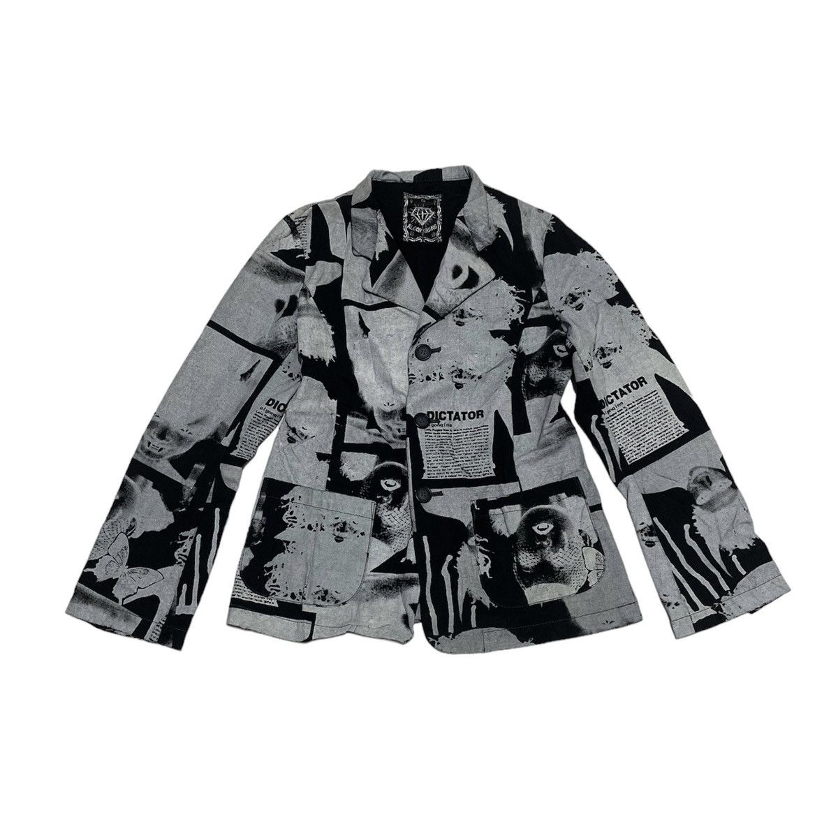 Hysteric Glamour × Japanese Brand × Jean Paul Gaultier Algonquins Dictator Allover Print Blazer Jacket Size US M / EU 48-50 / 2 - 1 Thumbnail