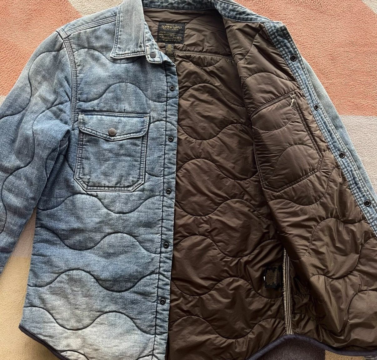Denim & Supply Ralph Lauren Denim Supply Quilted Denim Shirt - Ralph Lauren K22 Size US S / EU 44-46 / 1 - 2 Thumbnail