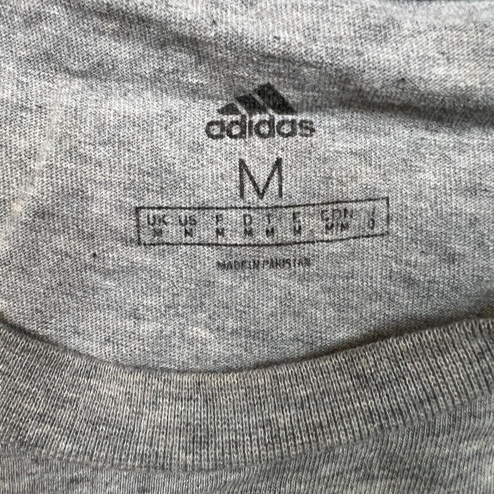 Adidas × Vintage Adidas T Shirt Essentials Stripes Spell Out Short Sleeve Tee Size US M / EU 48-50 / 2 - 8 Thumbnail