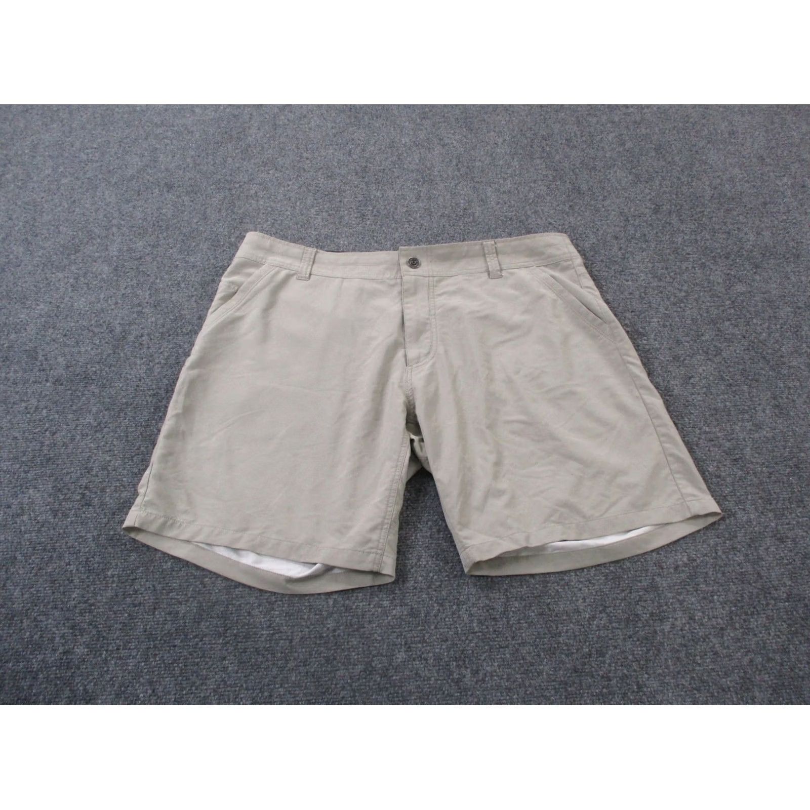 Vintage Kuhl Mens Chino Shorts 38 Gray Outdoor Quick Dry Lightweight Pockets Logo Casual Workwear Size US 39 - 2 Thumbnail