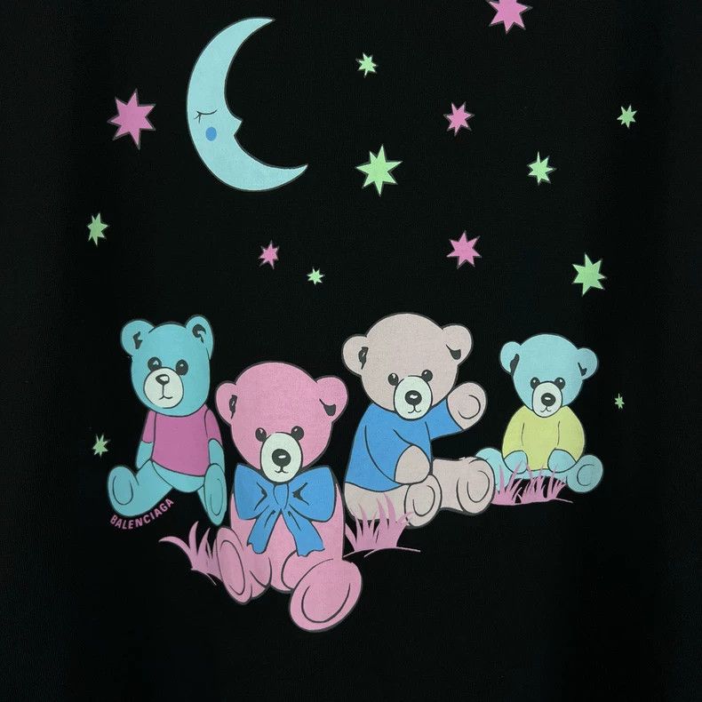 Balenciaga Balenciaga Moon Bear Destroy Print Short Sleeve 2502-Nextar Size US M / EU 48-50 / 2 - 5 Thumbnail