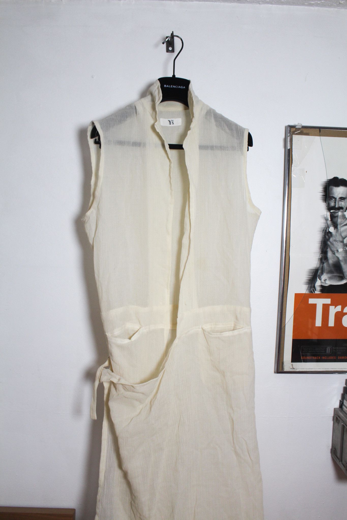 Yohji Yamamoto Y's translucent wool strapped sleeveless dress Size M / US 6-8 / IT 42-44 - 6 Thumbnail