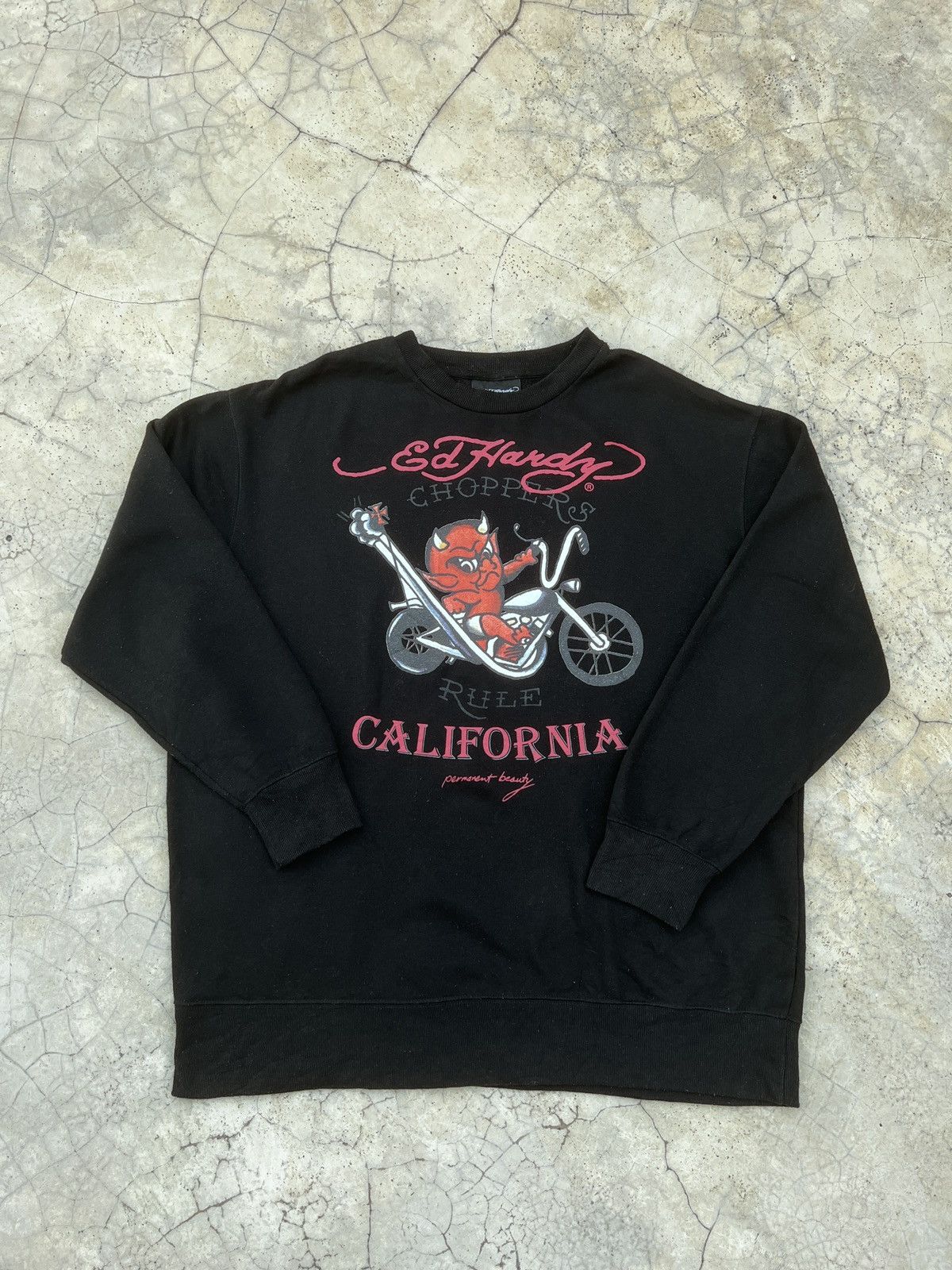 Tedman Ed Hardy Tedman choppers Rare Sweatshirt Size US XL / EU 56 / 4 - 1 Thumbnail