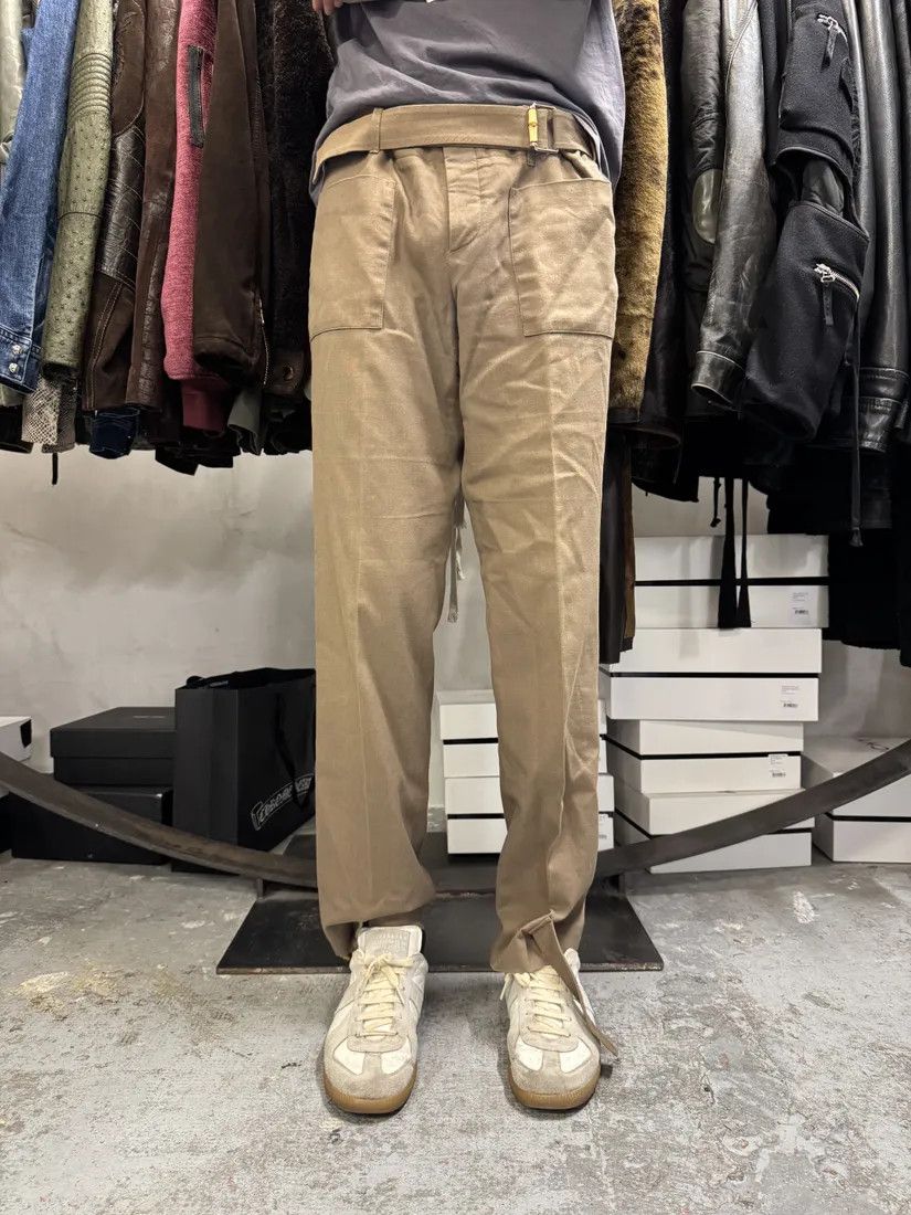 Gucci × Vintage SS2010 Gucci Bamboo Buckle Tailored Pants Size 28" / US 6 / IT 42 - 2 Thumbnail