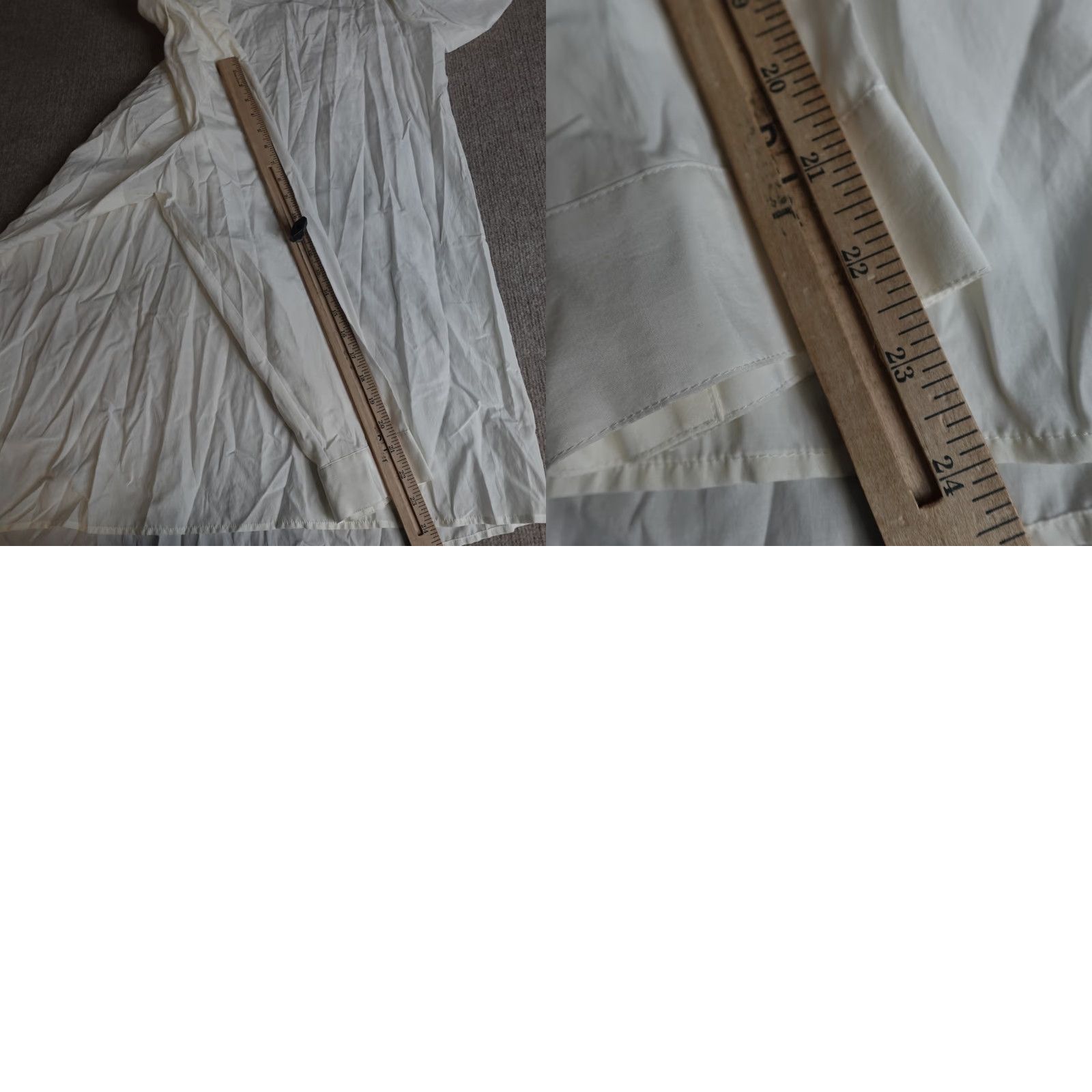 J. Jill J.Jill Womens Button-Up Shirt 2XL White Silk Cotton Blend Casual Long Sleeve Collared Ivory Creamy Ships Next Day Size XXL / US 16-18 / IT 52-54 - 8 Thumbnail