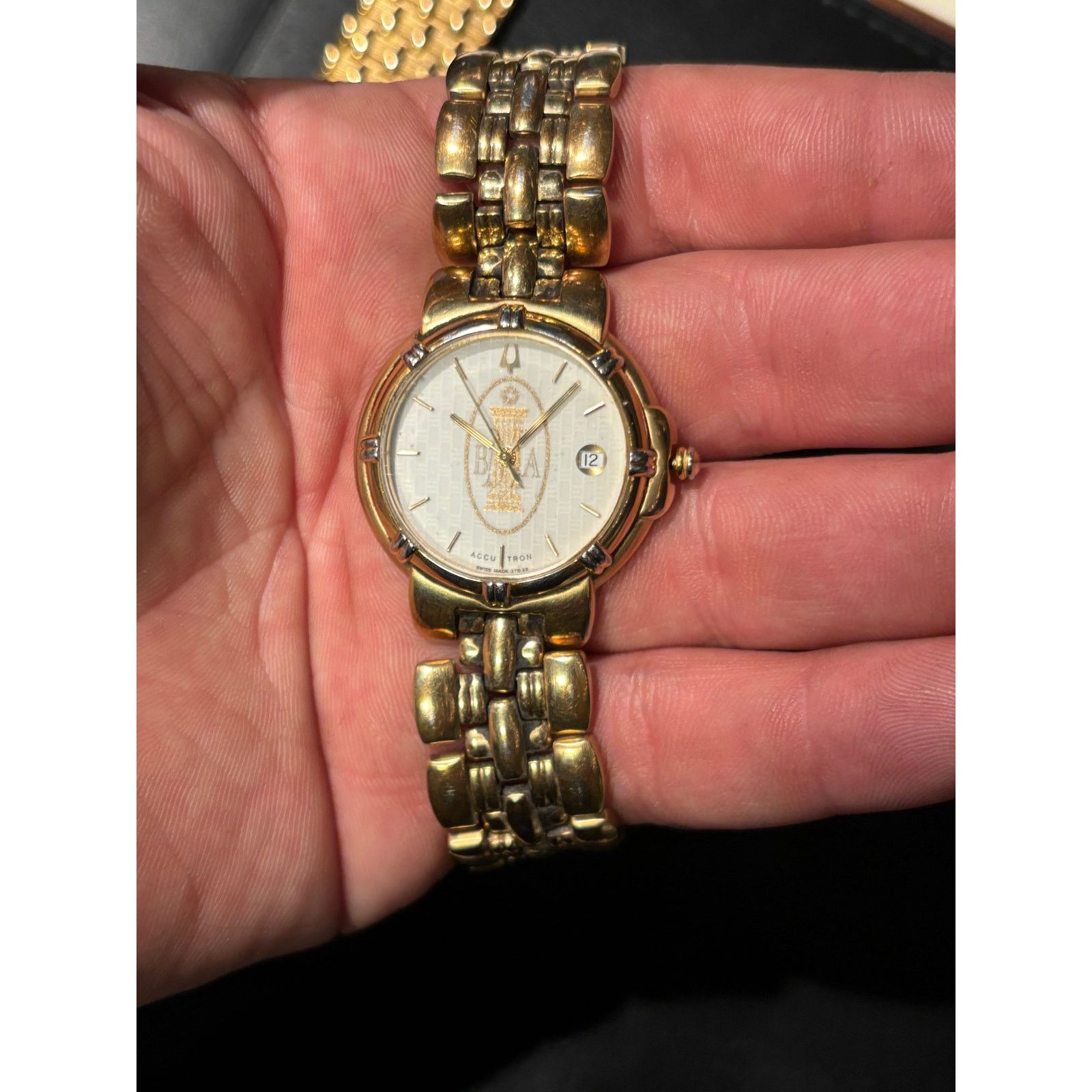Bulova Accutron Gold Tone Men’s Watch. New Battery. Size ONE SIZE - 3 Thumbnail