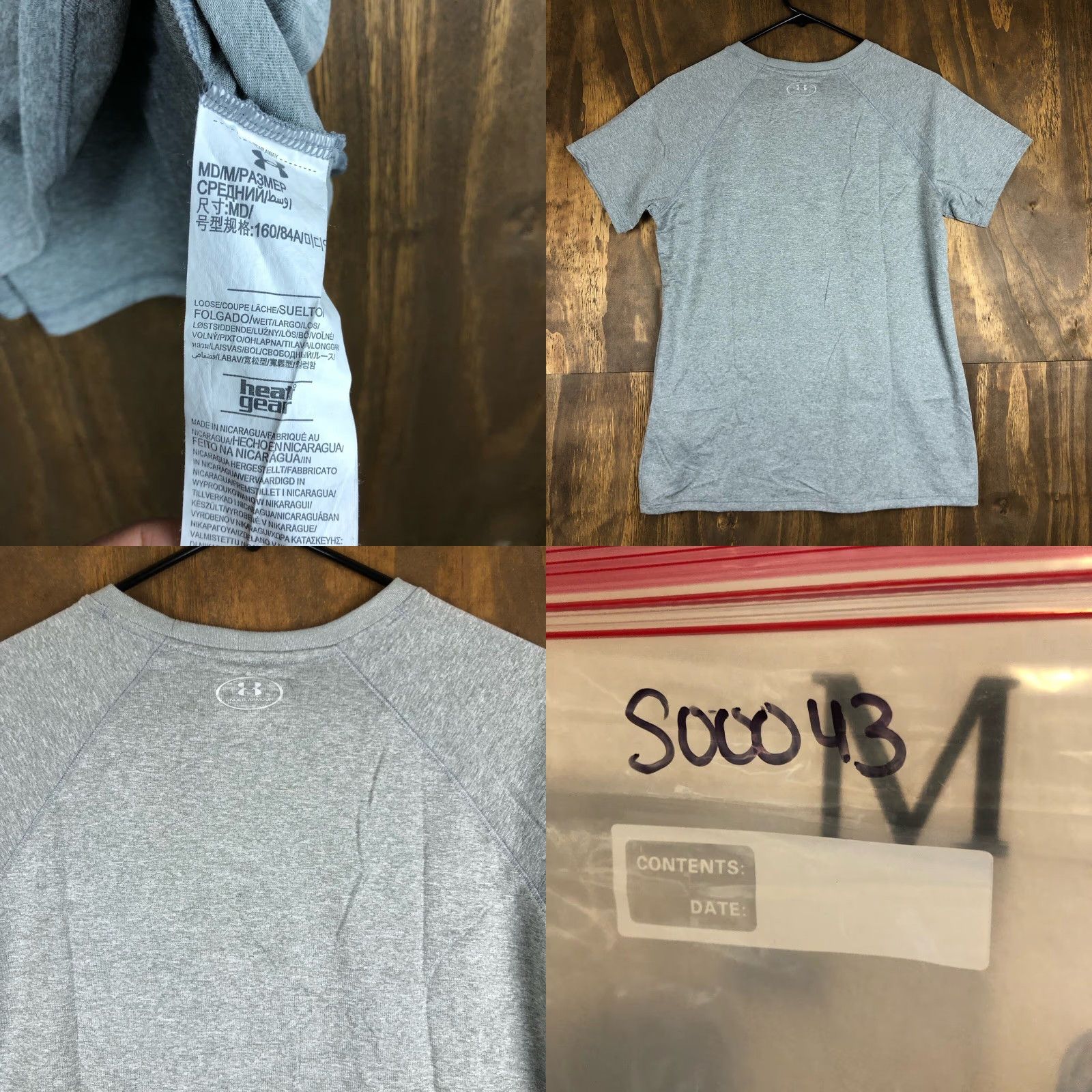 Under Armour Under Armour Womens Shirt Gray Loose Athletic Performance Stretch Medium Shirt Size M / US 6-8 / IT 42-44 - 8 Thumbnail