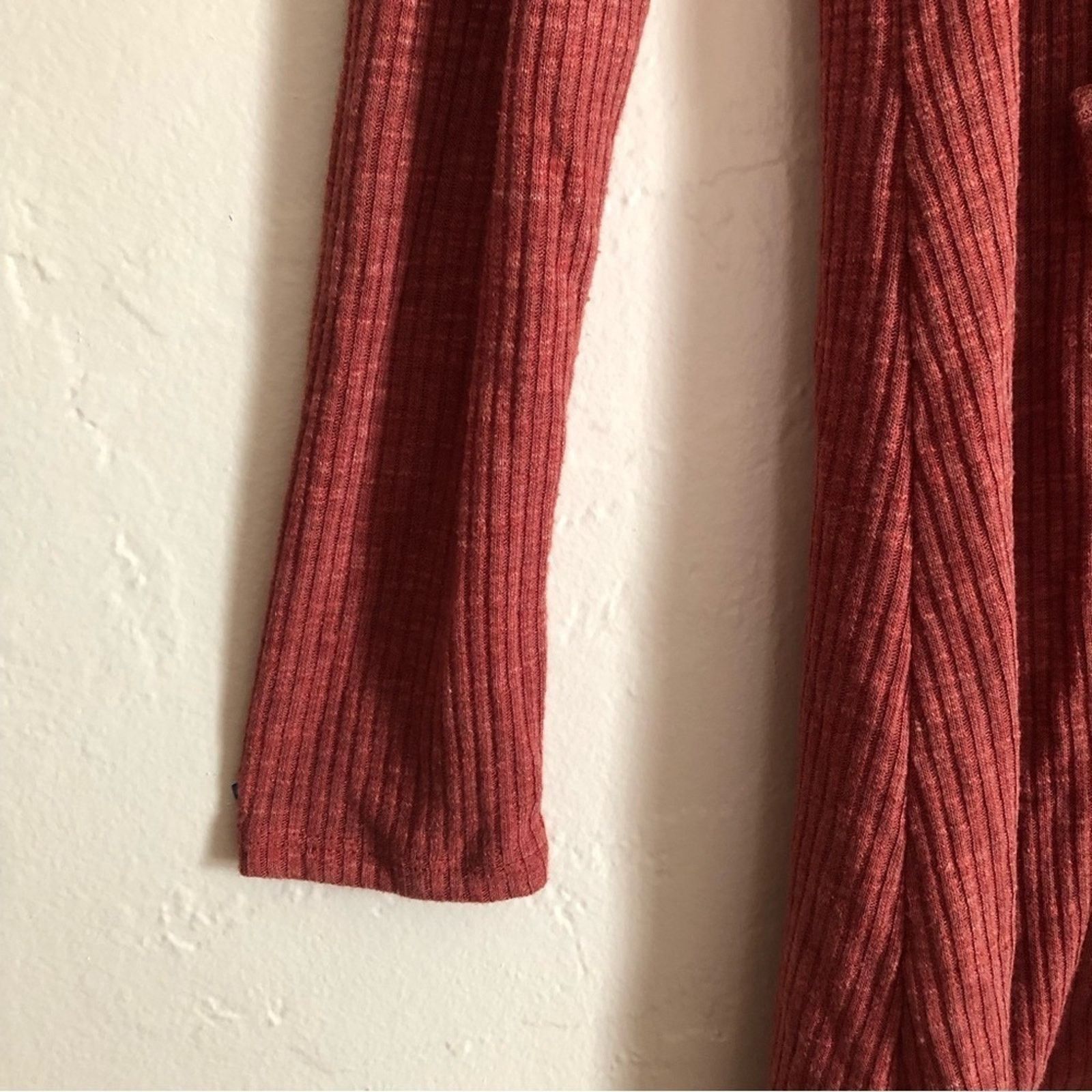 Other Cure Knit Ribbed Long Sleeve Open Button Cardigan Sweater Size M / US 6-8 / IT 42-44 - 4 Thumbnail