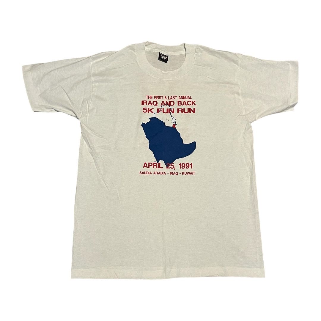 Vintage VINTAGE Iraq 5K Fun Run T Shirt Size US XL / EU 56 / 4 - 1 Thumbnail