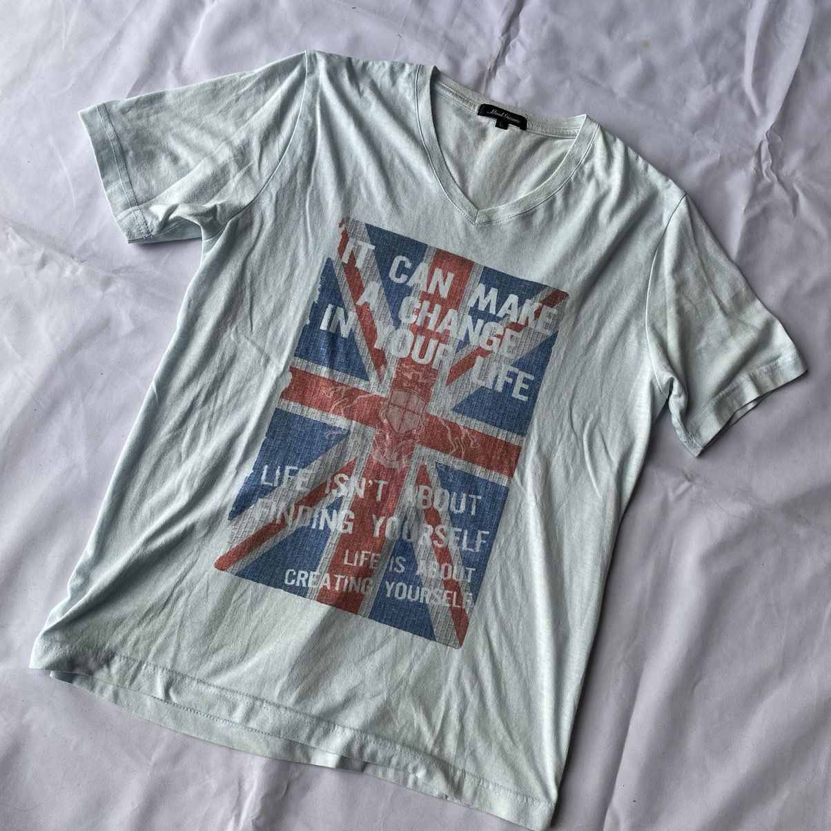 If Six Was Nine × Japanese Brand × Le Grande Bleu (L.G.B.) Japanese Crazy England Poem Tees Size US L / EU 52-54 / 3 - 4 Thumbnail