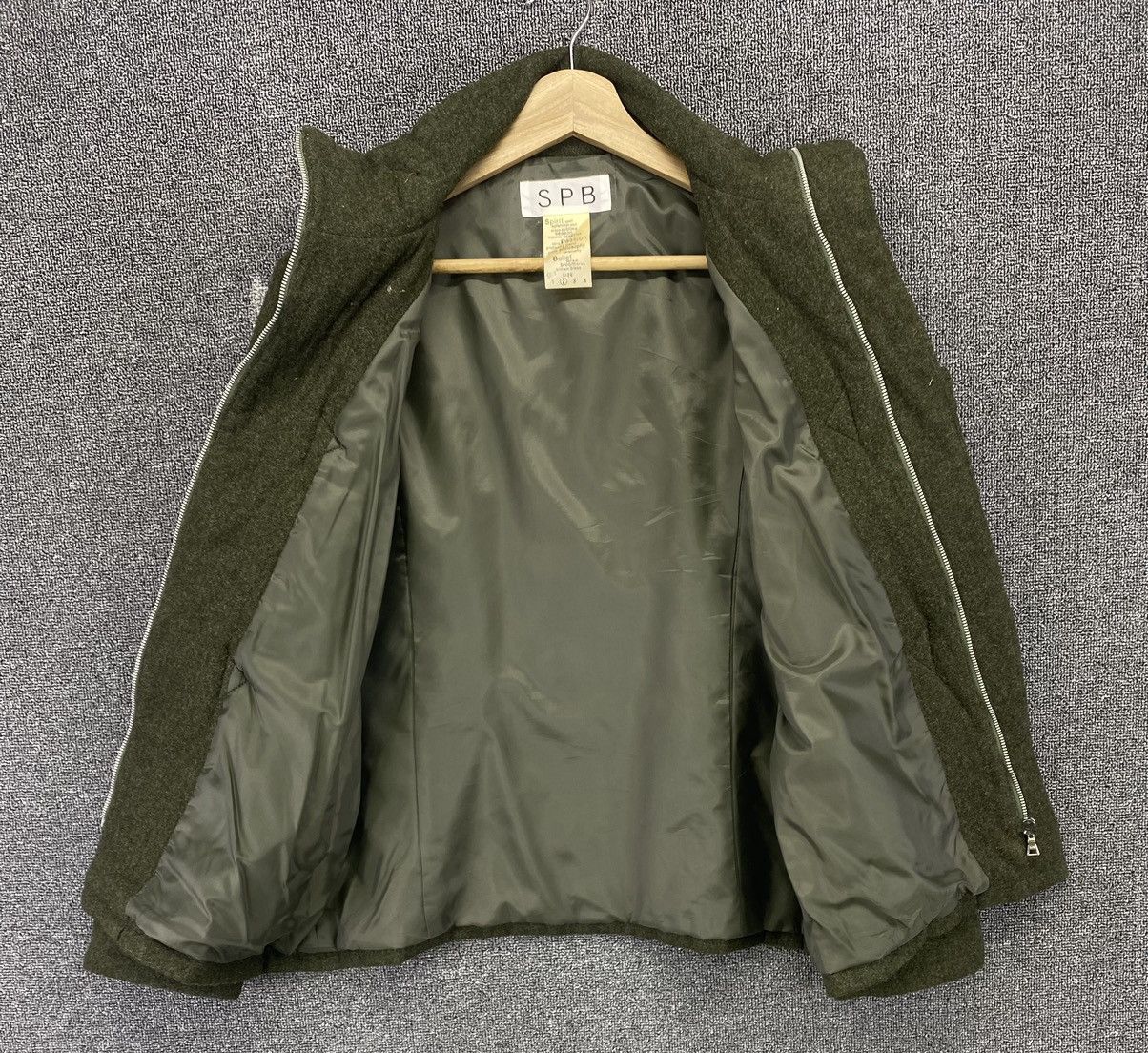 Japanese Brand Vintage Spirit Passion Belief SPB Strap Wool Jacket Size M / US 6-8 / IT 42-44 - 7 Thumbnail
