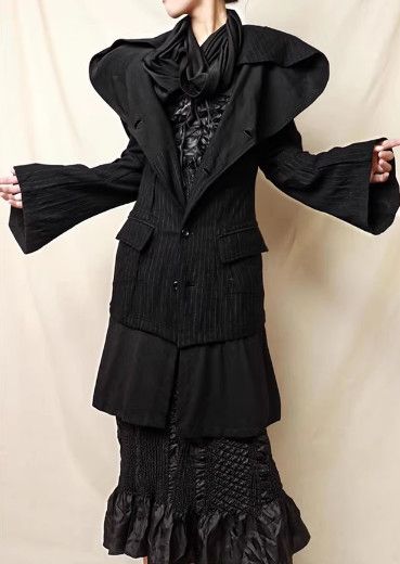 Other Kohshin Satoh 1990s Asymmetrical Deconstructed Patchwork Top Size XL / US 12-14 / IT 48-50 - 1 Thumbnail