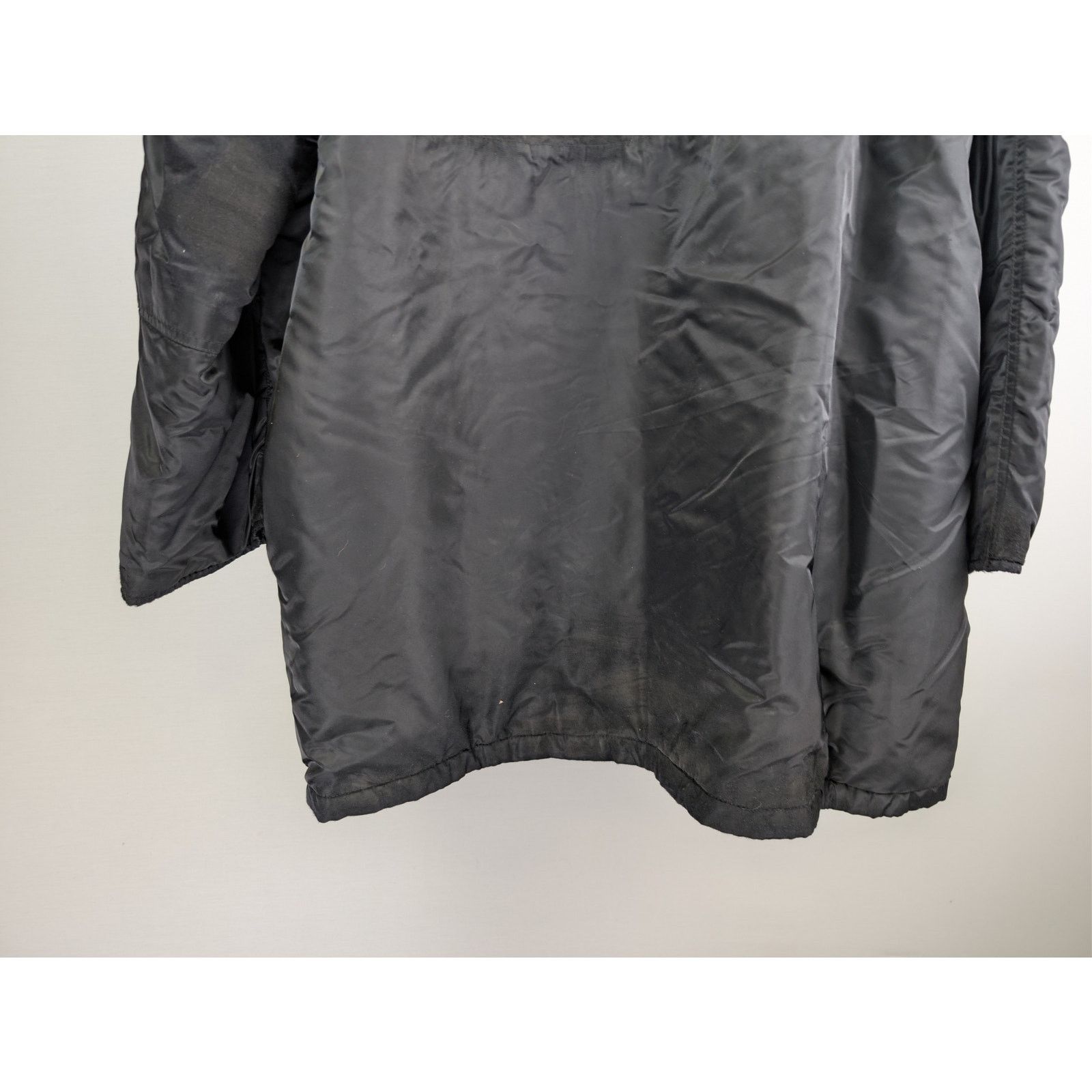 Balenciaga o1rshd1 Nylon Satin Parka Long Coat in Black Size US M / EU 48-50 / 2 - 11 Thumbnail