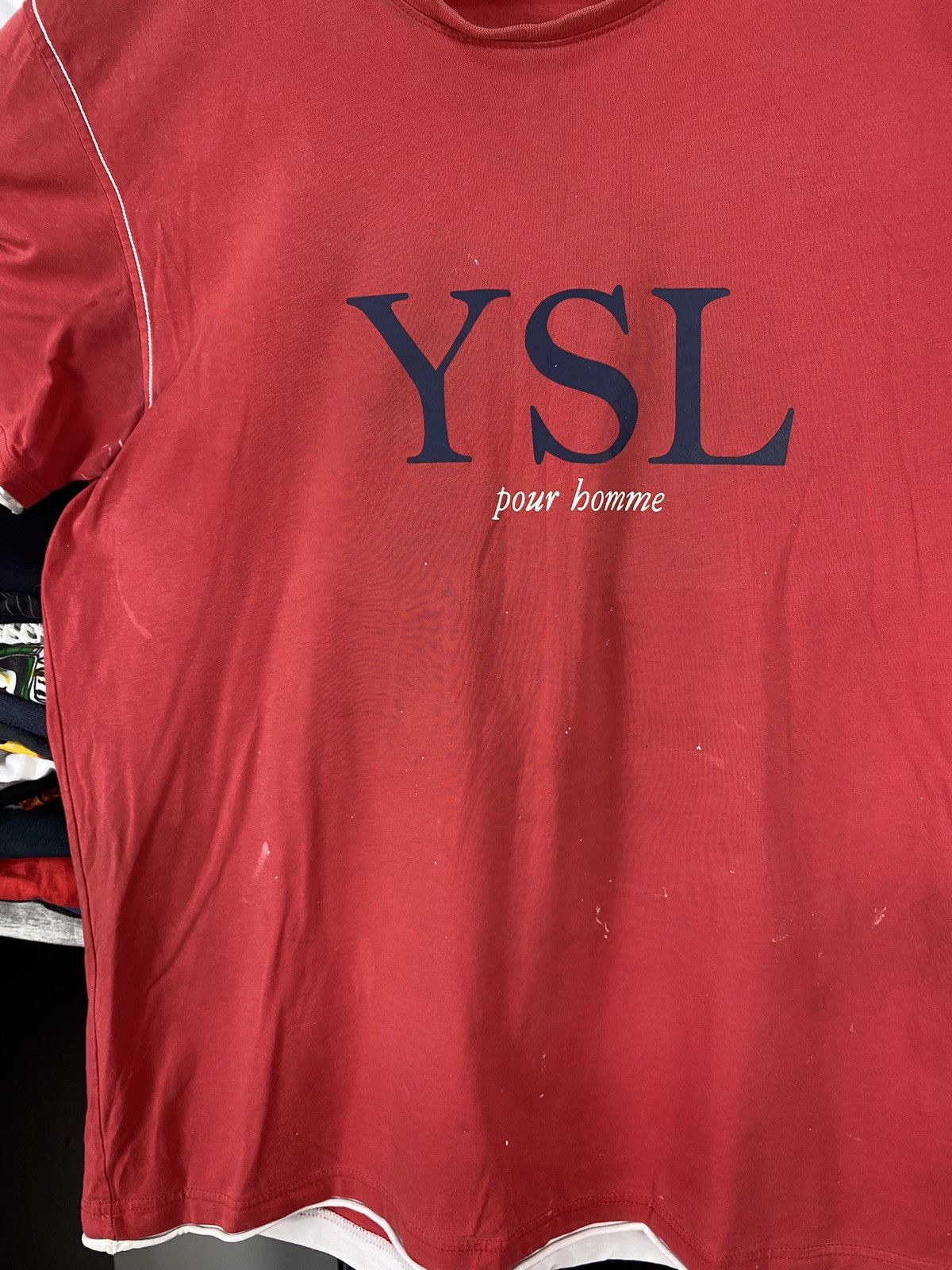 Japanese Brand Vintage YSL Yves Saint Laurent Style Work Tee Size US L / EU 52-54 / 3 - 5 Thumbnail