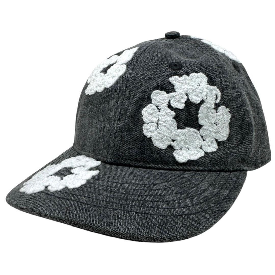 Denim Tears Cotton Wreath Dyed Hat Cap in Washed Black