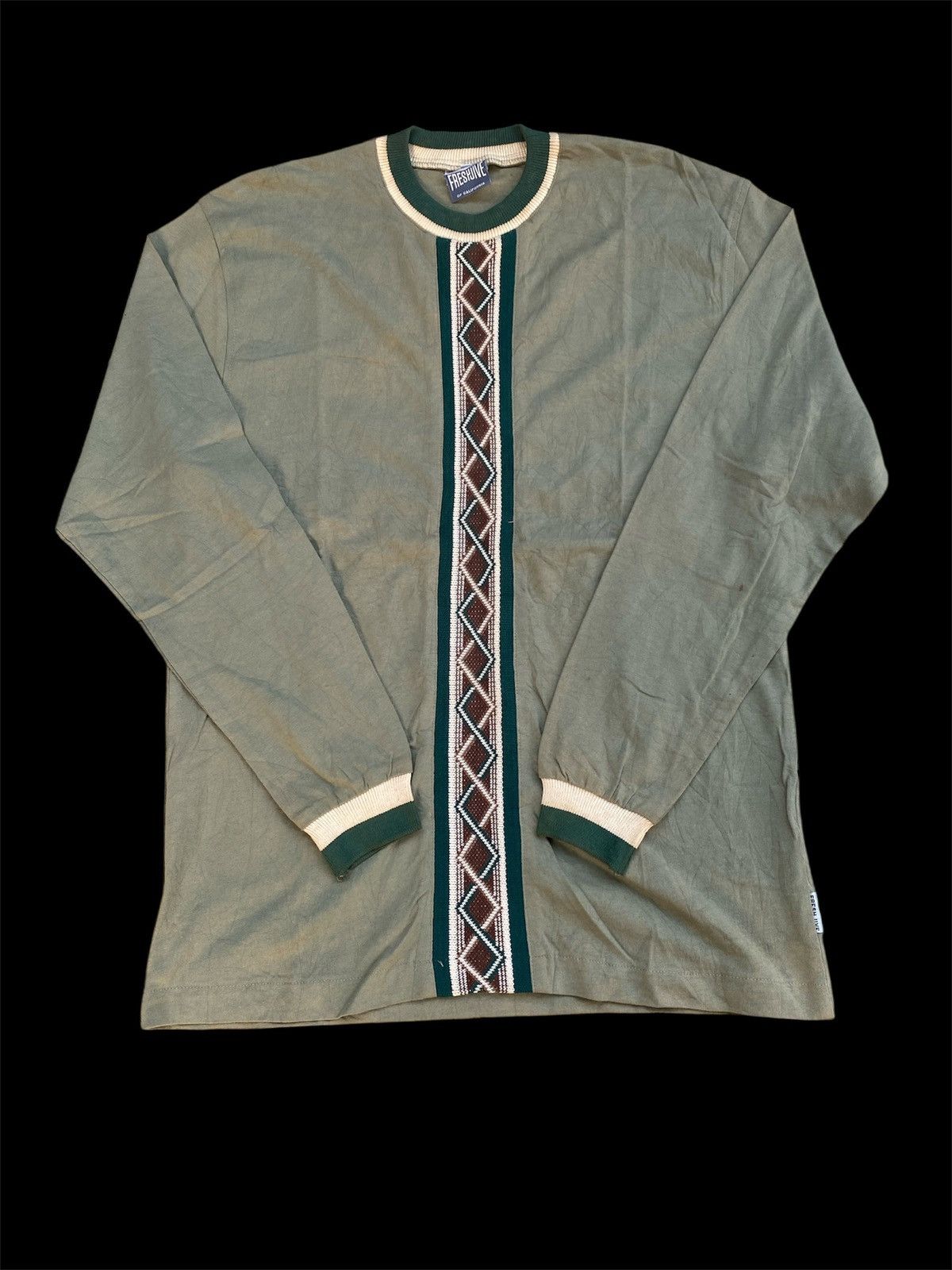 Freshjive Vintage 90s Freshjive Navajo Style Central Panel Sweatshirt Size US M / EU 48-50 / 2 - 1 Thumbnail