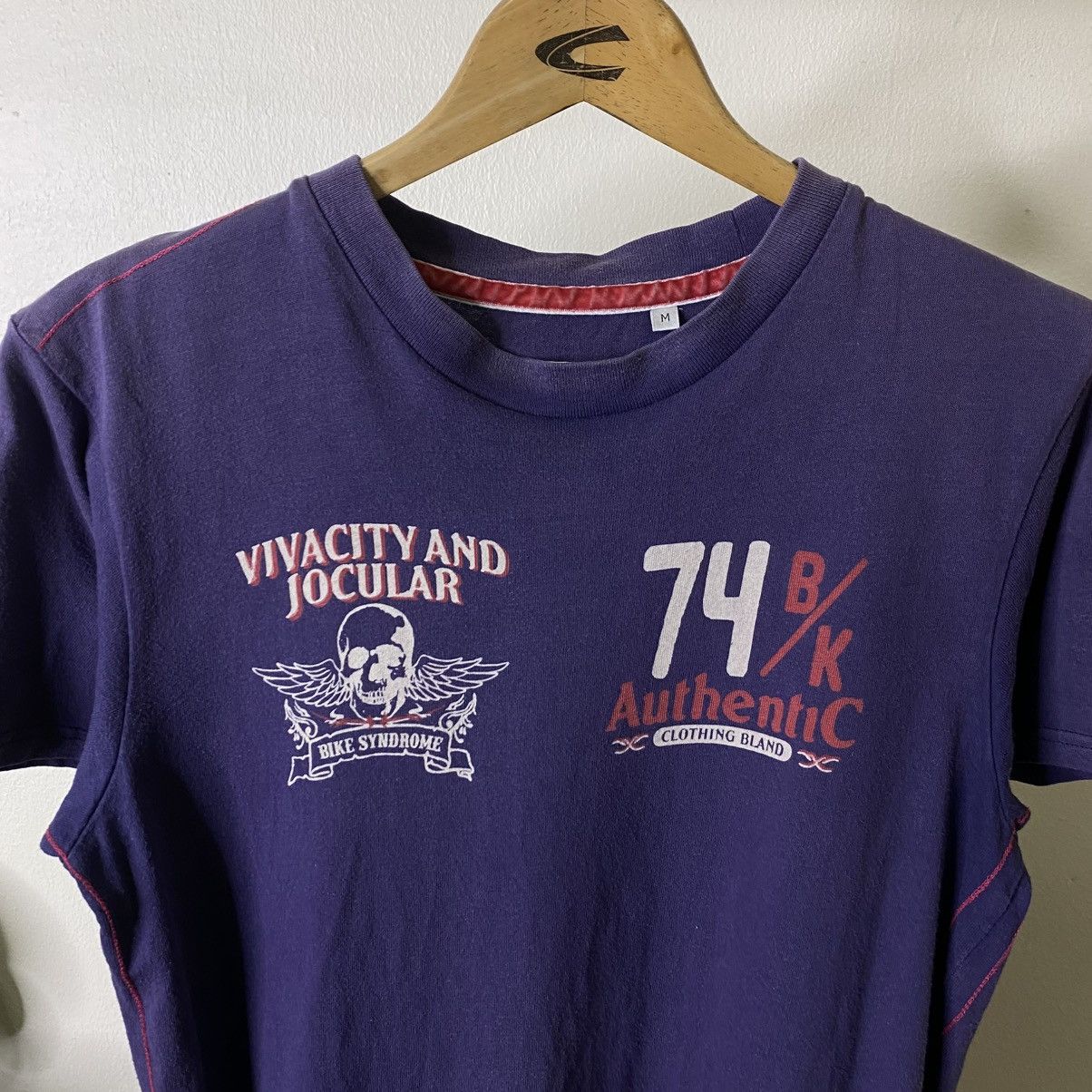 Vintage Y2K Bike Athletic Skulls Jnco Soutpole Style T Shirt Size US M / EU 48-50 / 2 - 7 Thumbnail