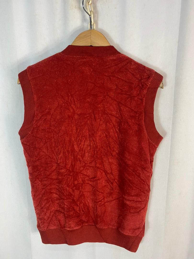 Japanese Brand × Vintage Unisex 🔥Vintage holyoak zipper sleeveless knitwear Size US S / EU 44-46 / 1 - 8 Thumbnail