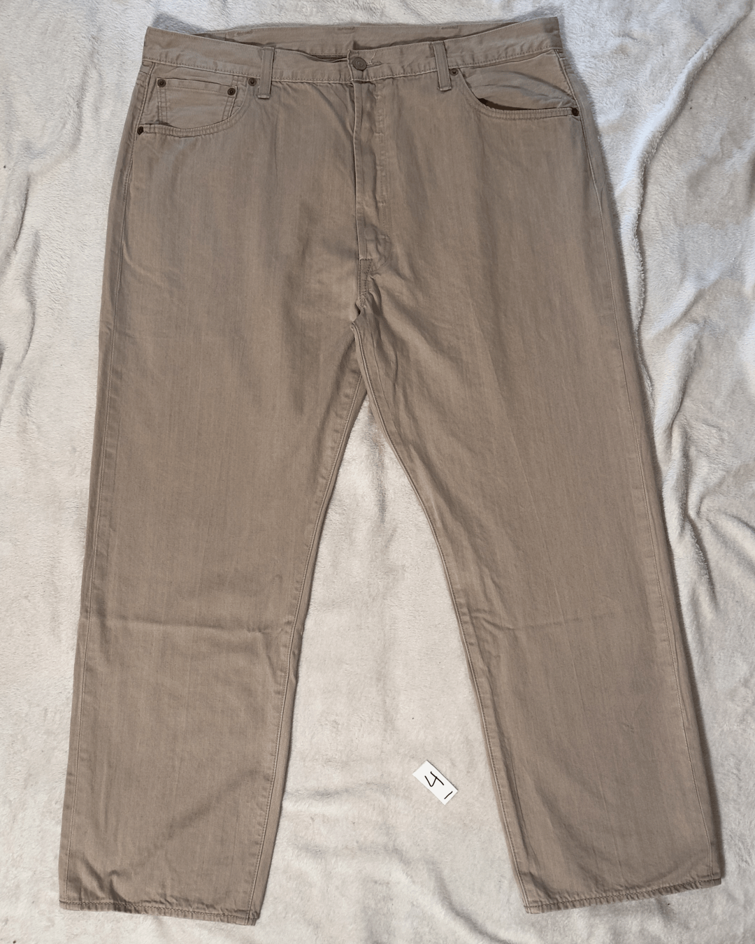 Vintage Levi's 505 Sand Jeans - Size 42x30 - Red Tab 04