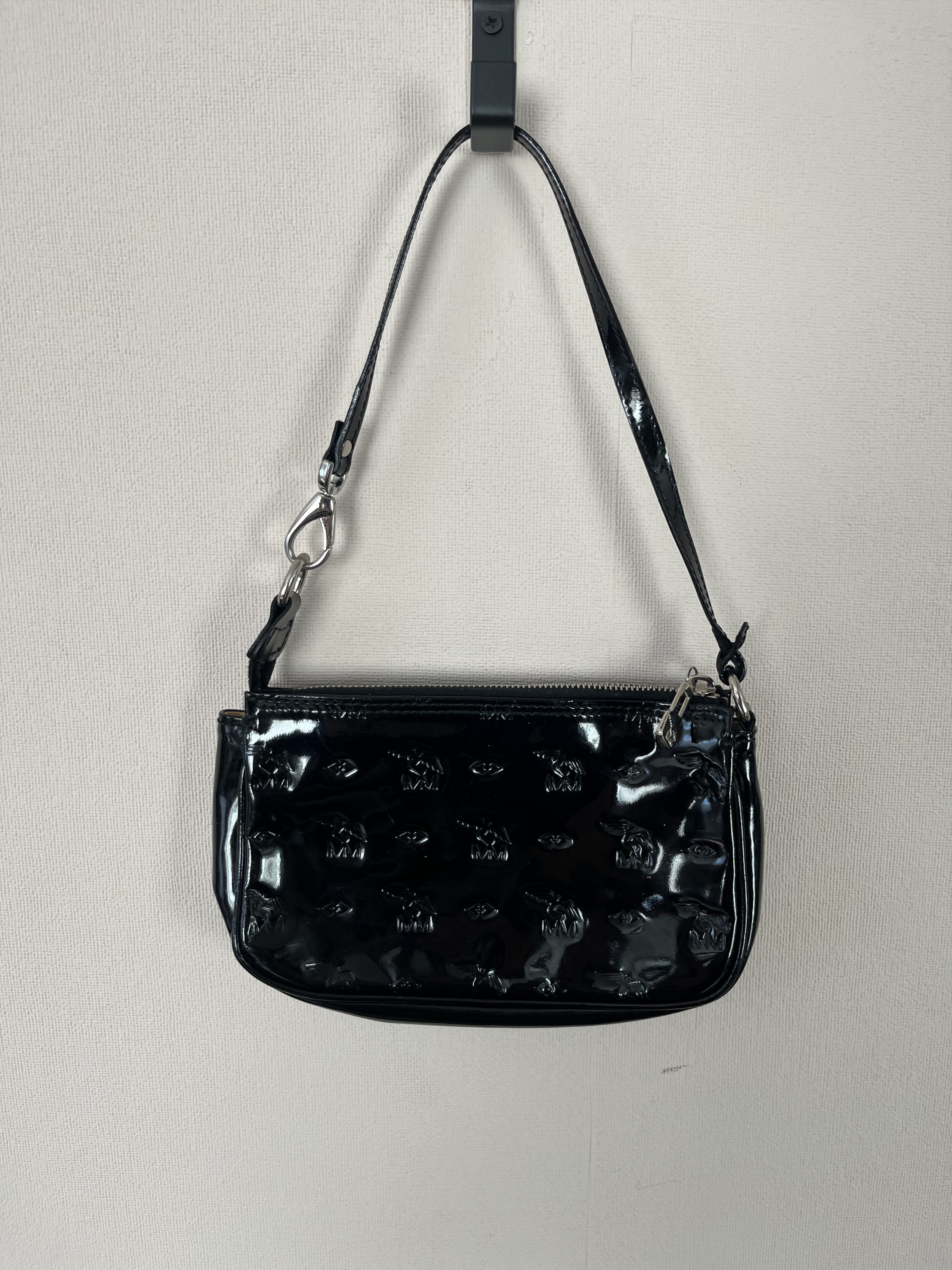 Maison Mollerus MAISON MOLLERUS Black Shoulder Bag Embossed Logo Baguette Size ONE SIZE - 4 Thumbnail