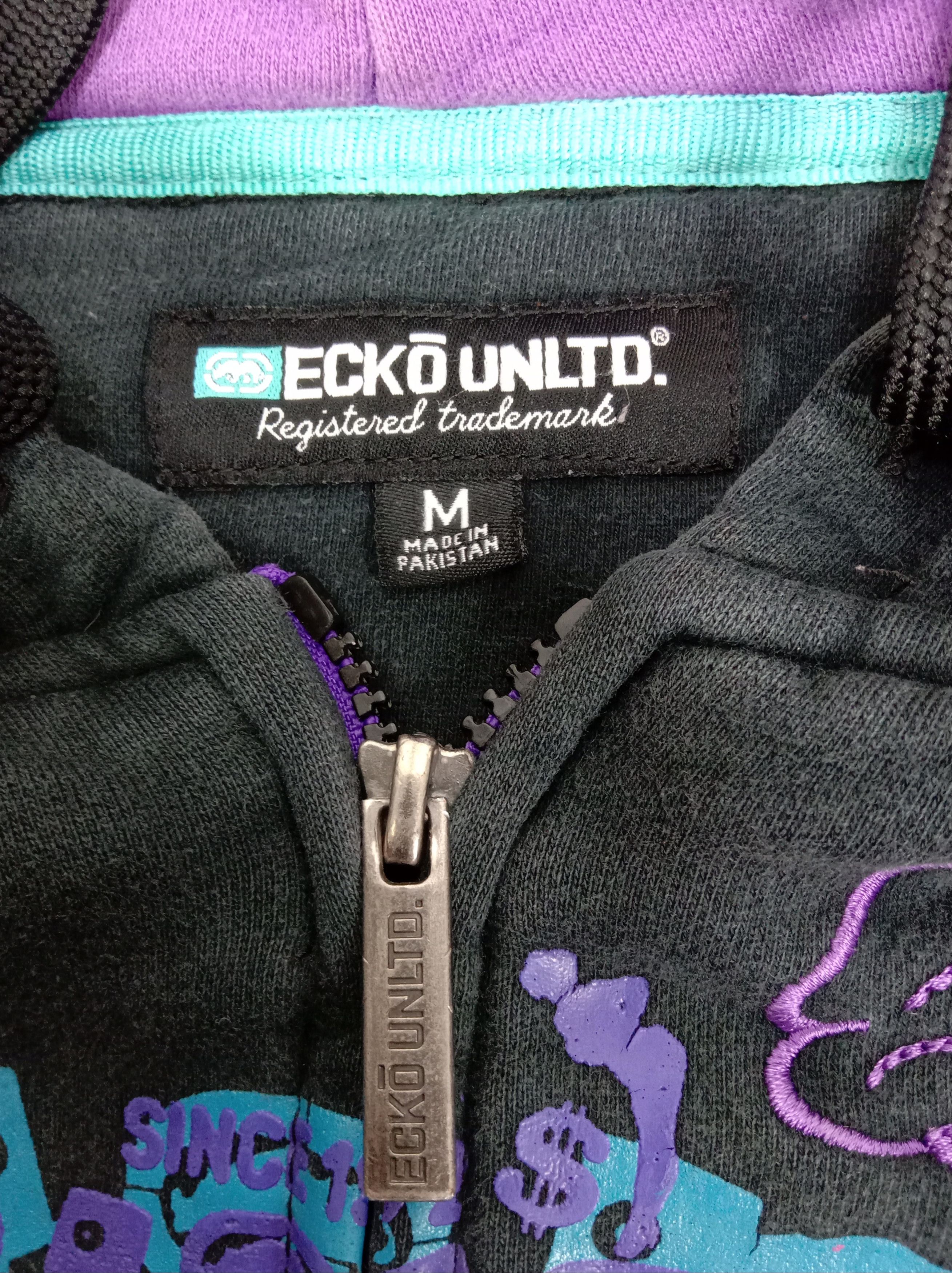 Ecko Unltd. Vintage Ecko Unltd Embroidery Raw & Uncut Hoodie Sweatshirt Size US M / EU 48-50 / 2 - 9 Thumbnail