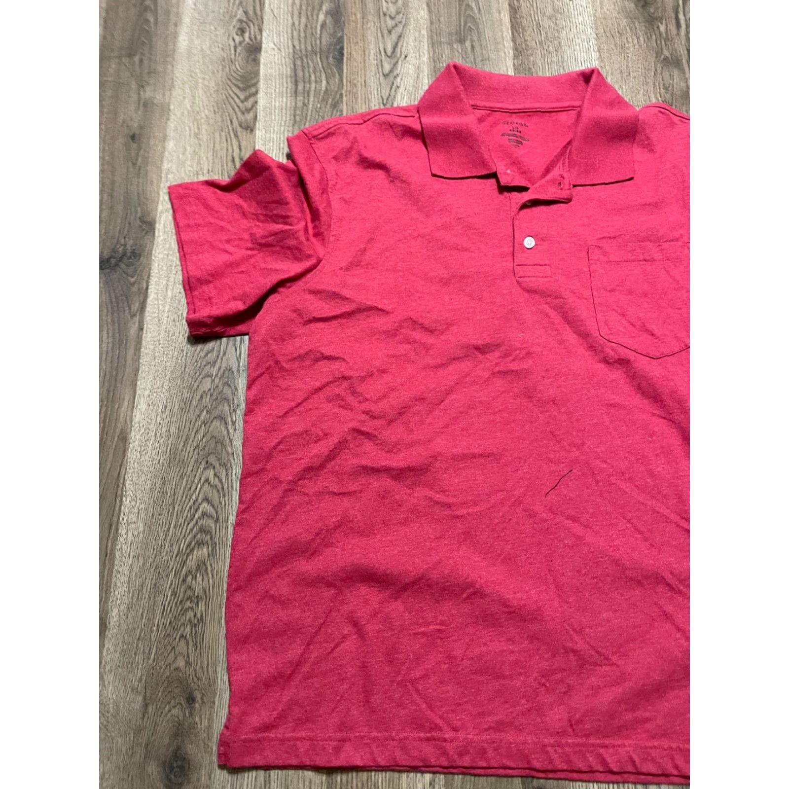 George George Shirt Mens Large Polo Short Sleeve Red Shirt Polo Casual Modern Men L Red George Shirt Polo Short Sleeve Casual Modern 1990s? Wait no. Size US L / EU 52-54 / 3 - 3 Thumbnail