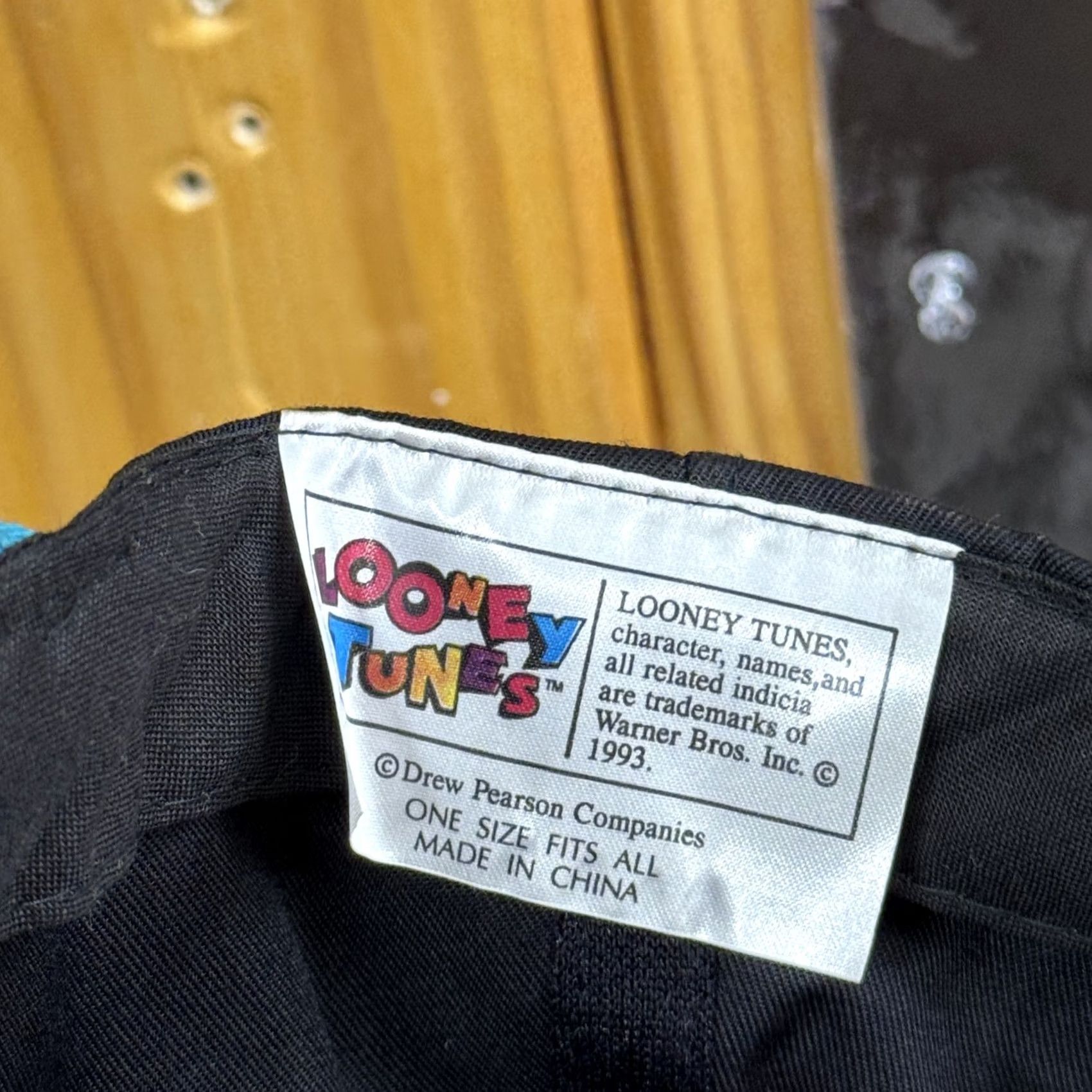 Vintage VINTAGE Looney Tunes Hat Cap Snap Back Black Blue Tweety Sylvester Mens 90s Size ONE SIZE - 7 Thumbnail