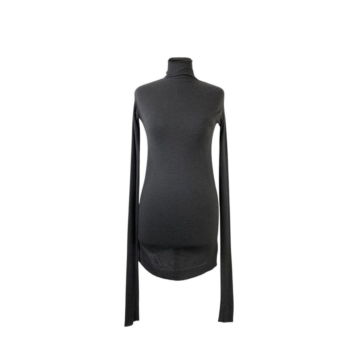 Rick Owens Rick Owens Gleam A/W 10 Cashmere Ribbed Long Sleeve Dress Size S / US 4 / IT 40 - 2 Thumbnail
