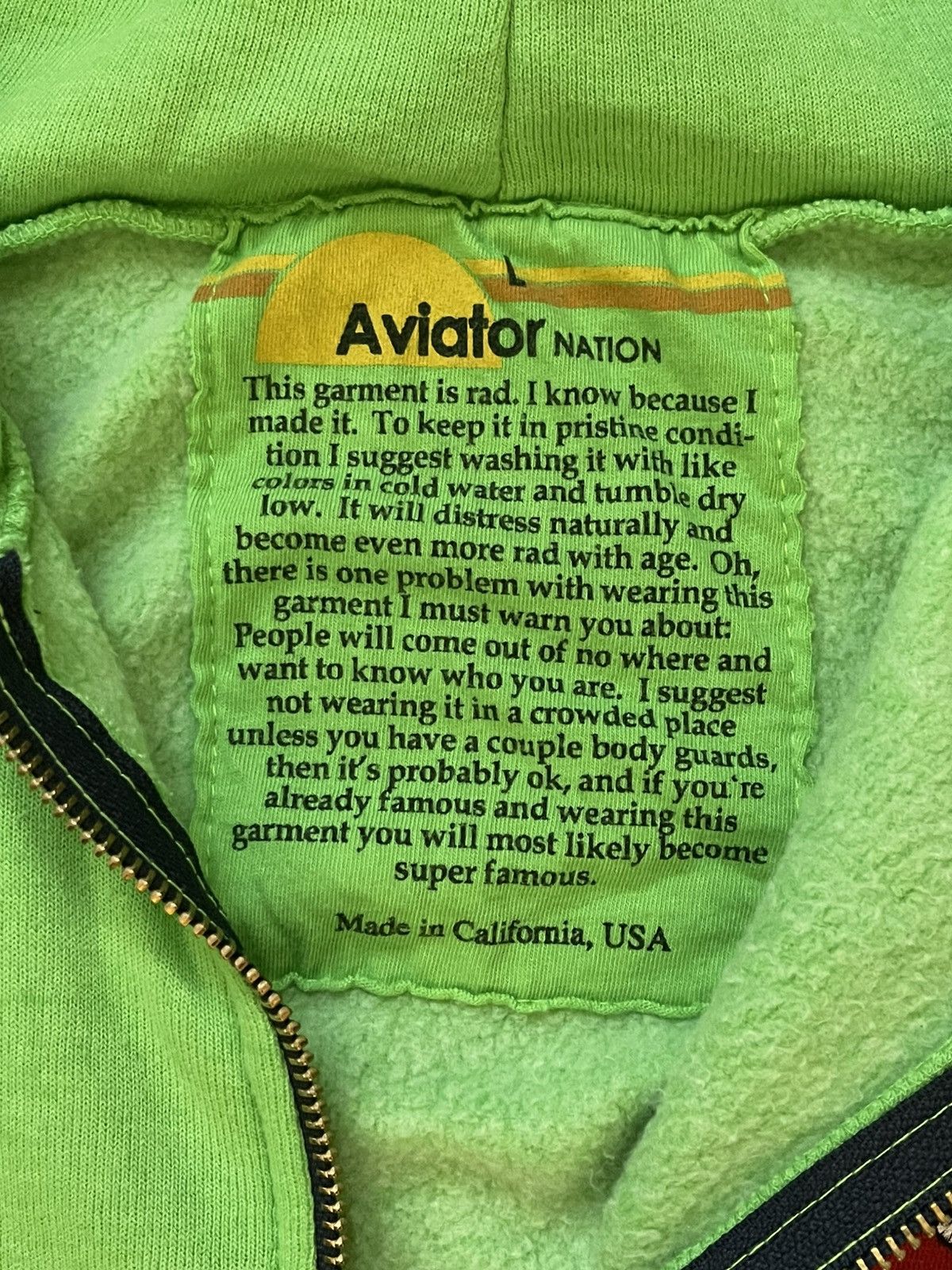 Aviator Nation Aviator Nation x Happy Gilmore 2 Cast & Crew Zip Up Hoodie Size US L / EU 52-54 / 3 - 5 Thumbnail