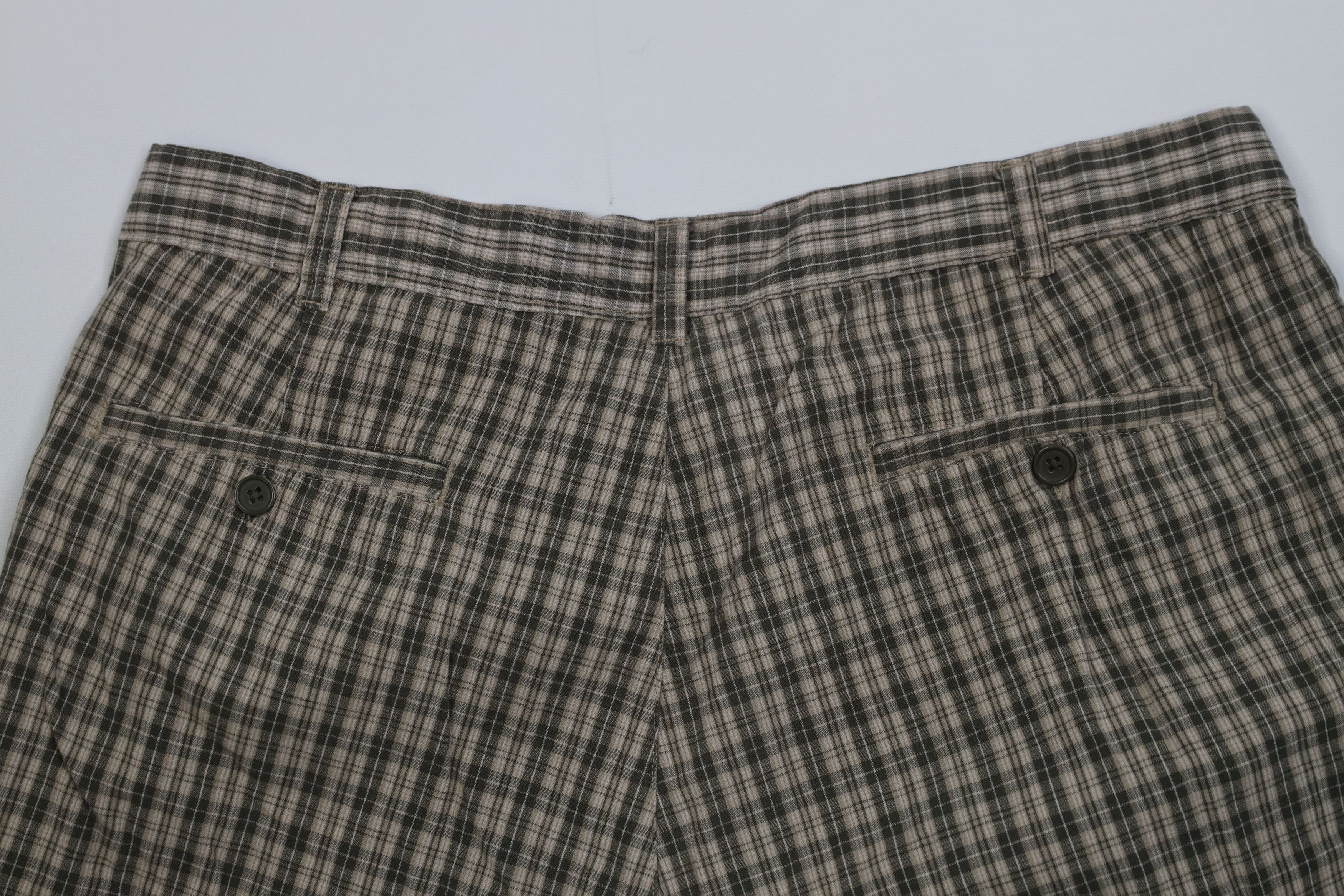 Vintage Vintage 90s Streetwear Fit Pleated Chino Shorts Plaid Size US 36 / EU 52 - 8 Thumbnail