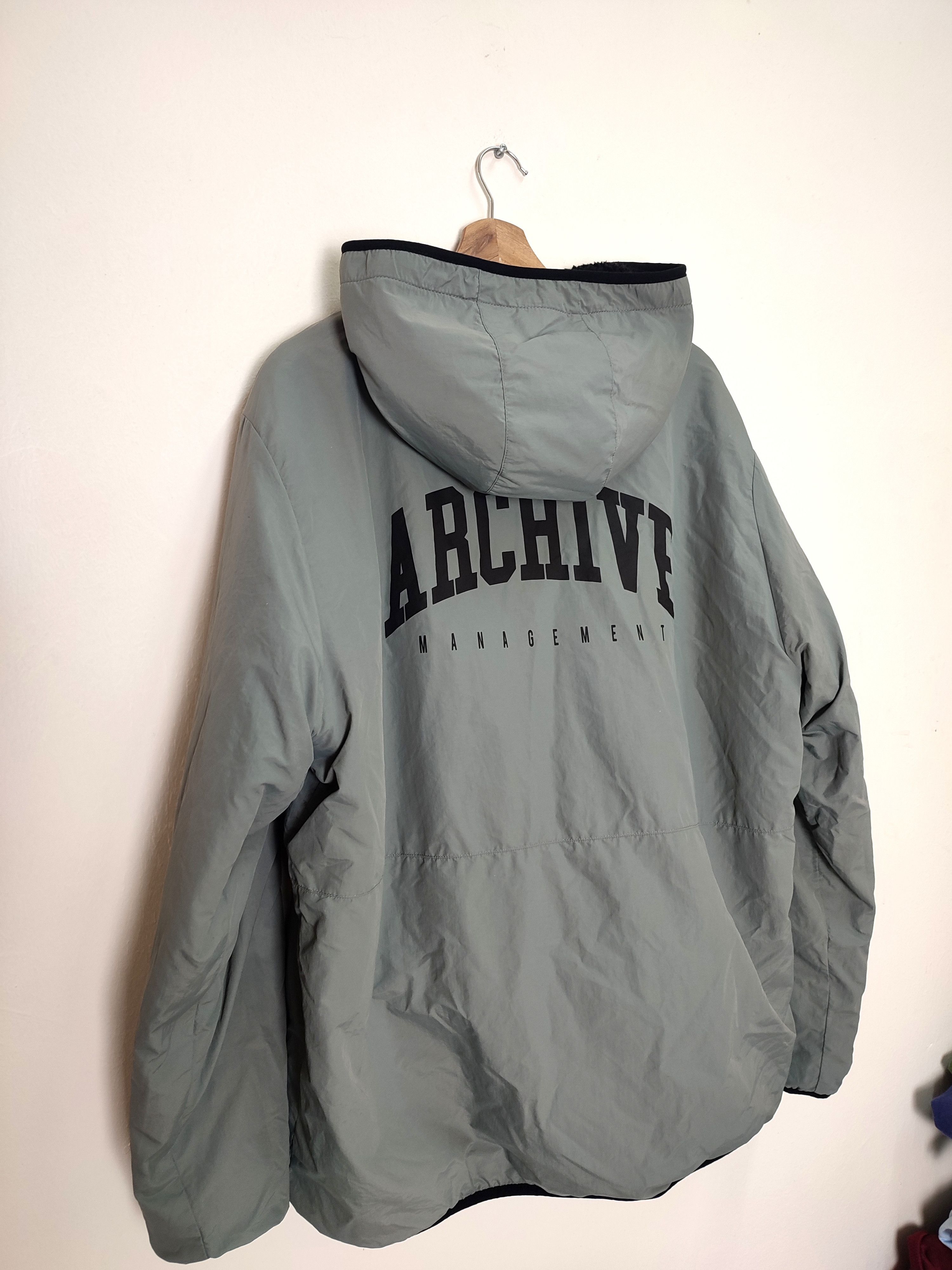 Japanese Brand Archive Management Fleece Hoodie Reversible Jacket Size US L / EU 52-54 / 3 - 11 Thumbnail