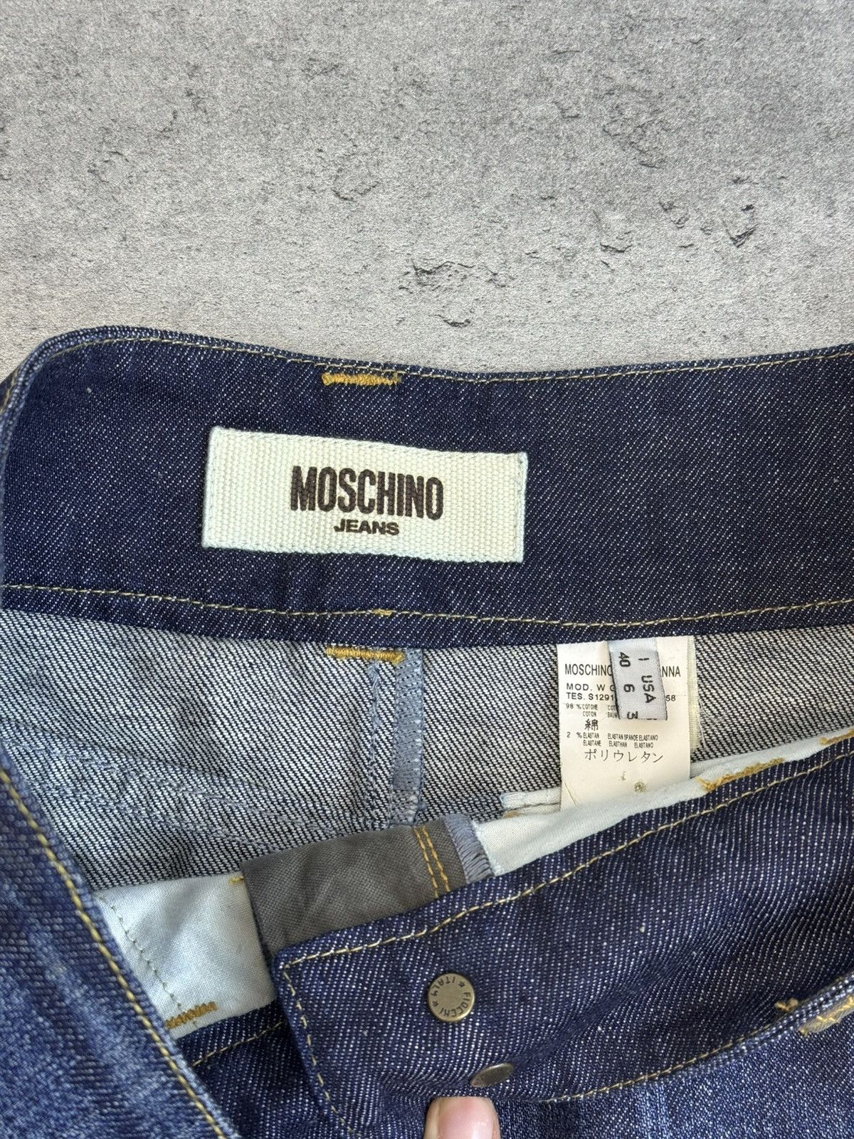Moschino Moschino Jeans Cargo Utility Skirt Military Patchwork Denim Size 28" / US 6 / IT 42 - 6 Thumbnail