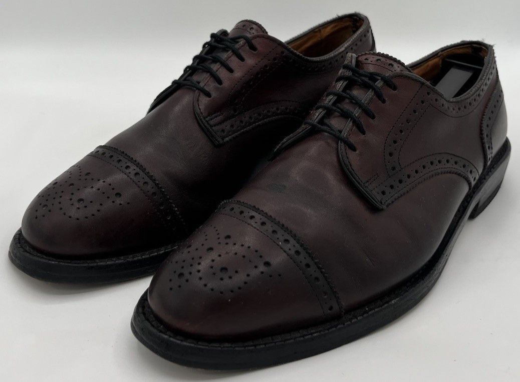 Allen Edmonds Allen Edmonds LEXINGTON Burgundy Leather Cap Toe Oxford Sz 9 Size US 9 / EU 42 - 2 Thumbnail