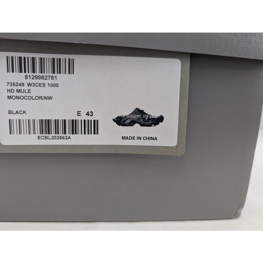 Balenciaga o1rshd1 HD Mule Sandal Slipper in Black Size US 10 / EU 43 - 22 Thumbnail